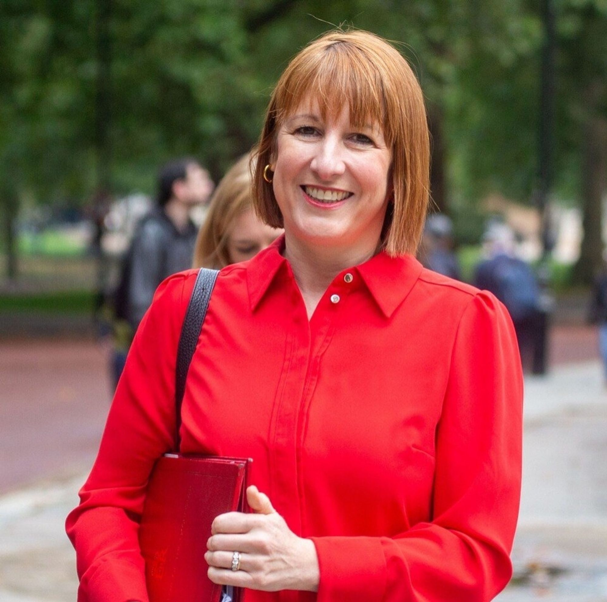 The Chancellor Rachel Reeves with her new ginger barnet