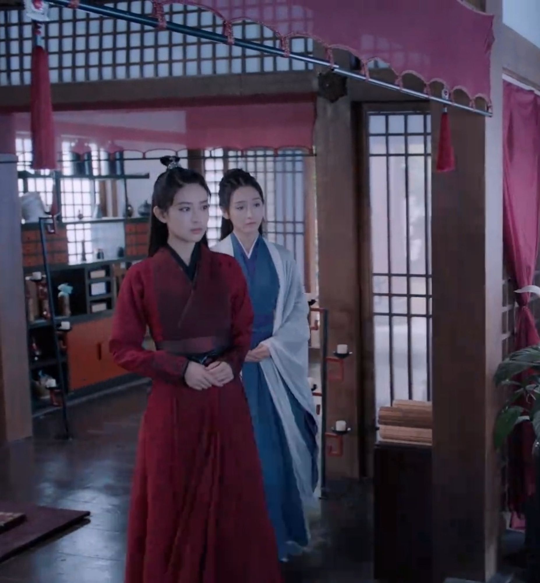 Wen Qing (actress Meng Ziyi) & Jiang Yanli (actress Xuan Lu) in The Untamed/ CQL