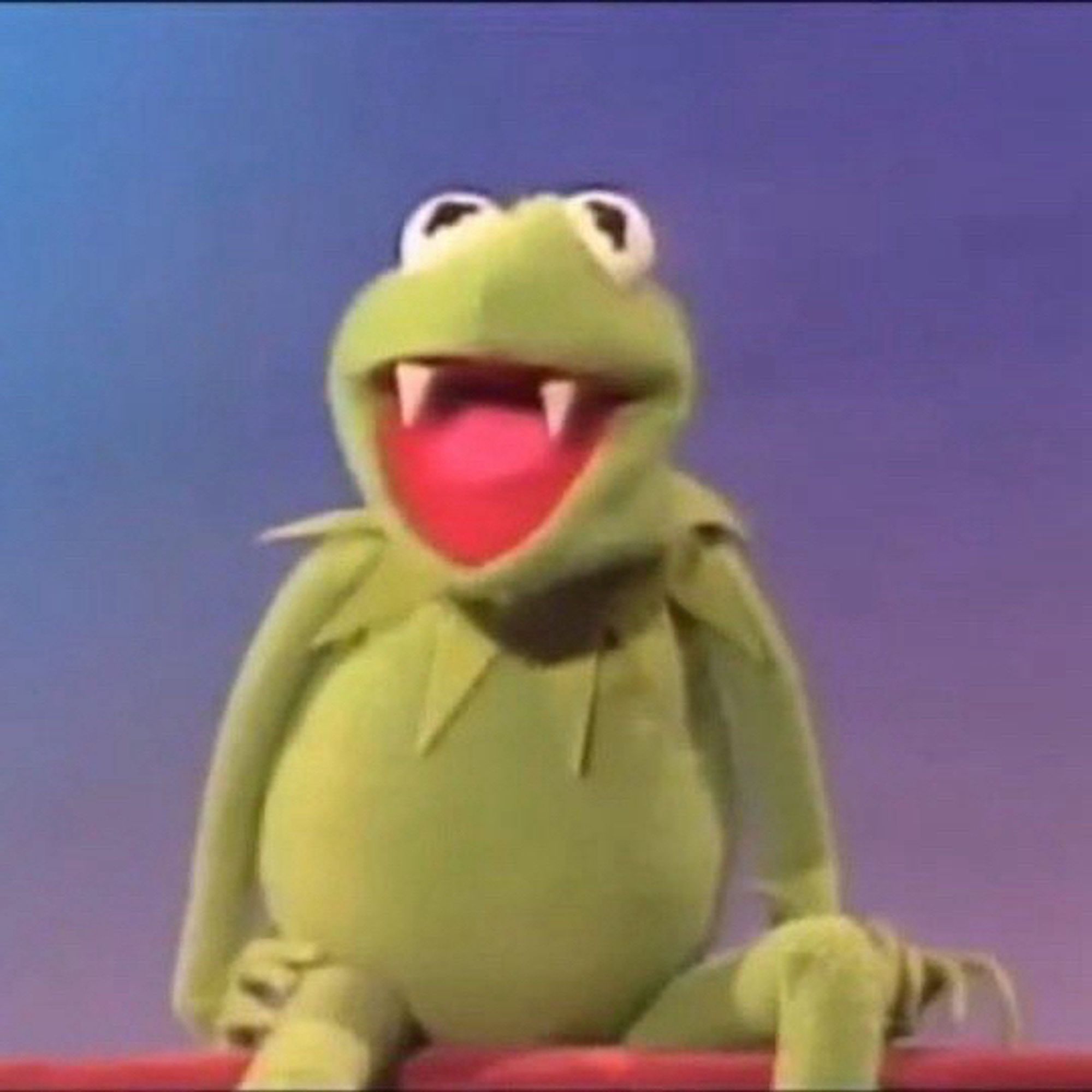 Kermit with fangs from The Muppet Show with Vincent Price