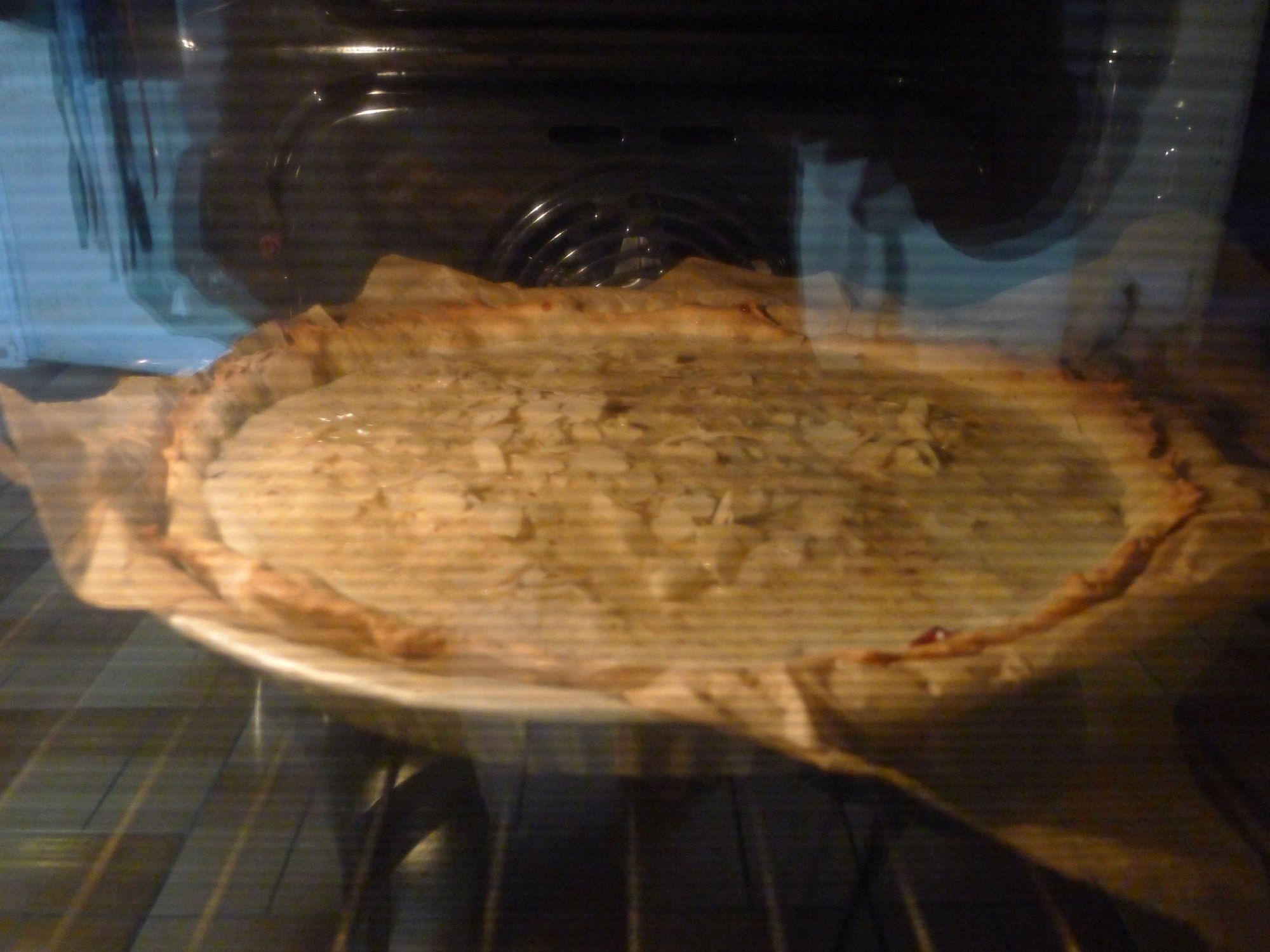 the preparation of a Bakewell tart