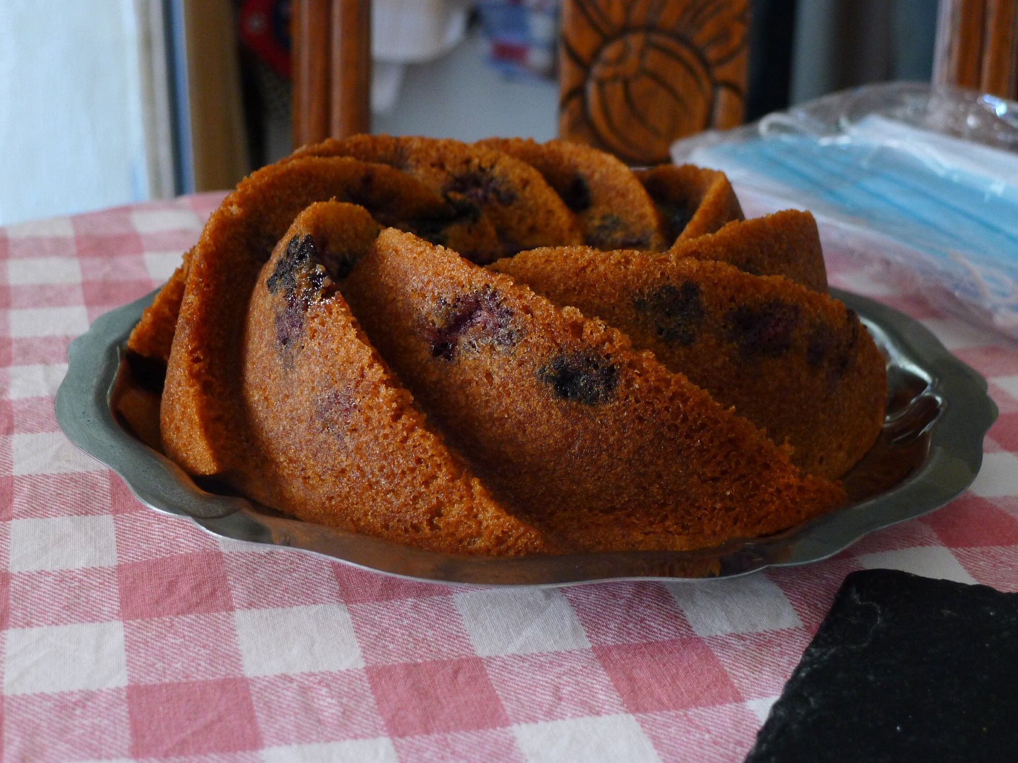 swedish recipe Sockerkaka med blåbär