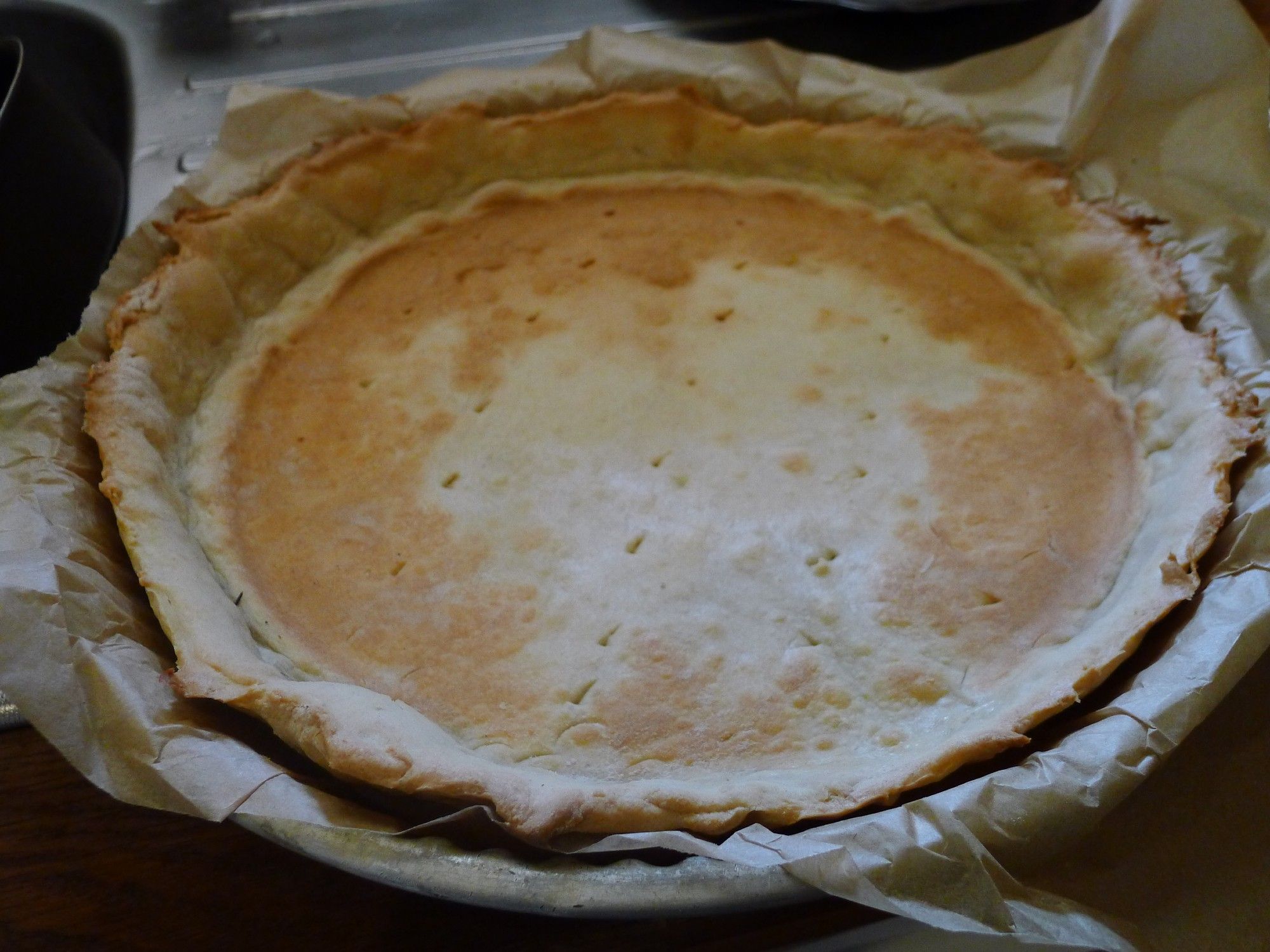 the preparation of a Bakewell tart