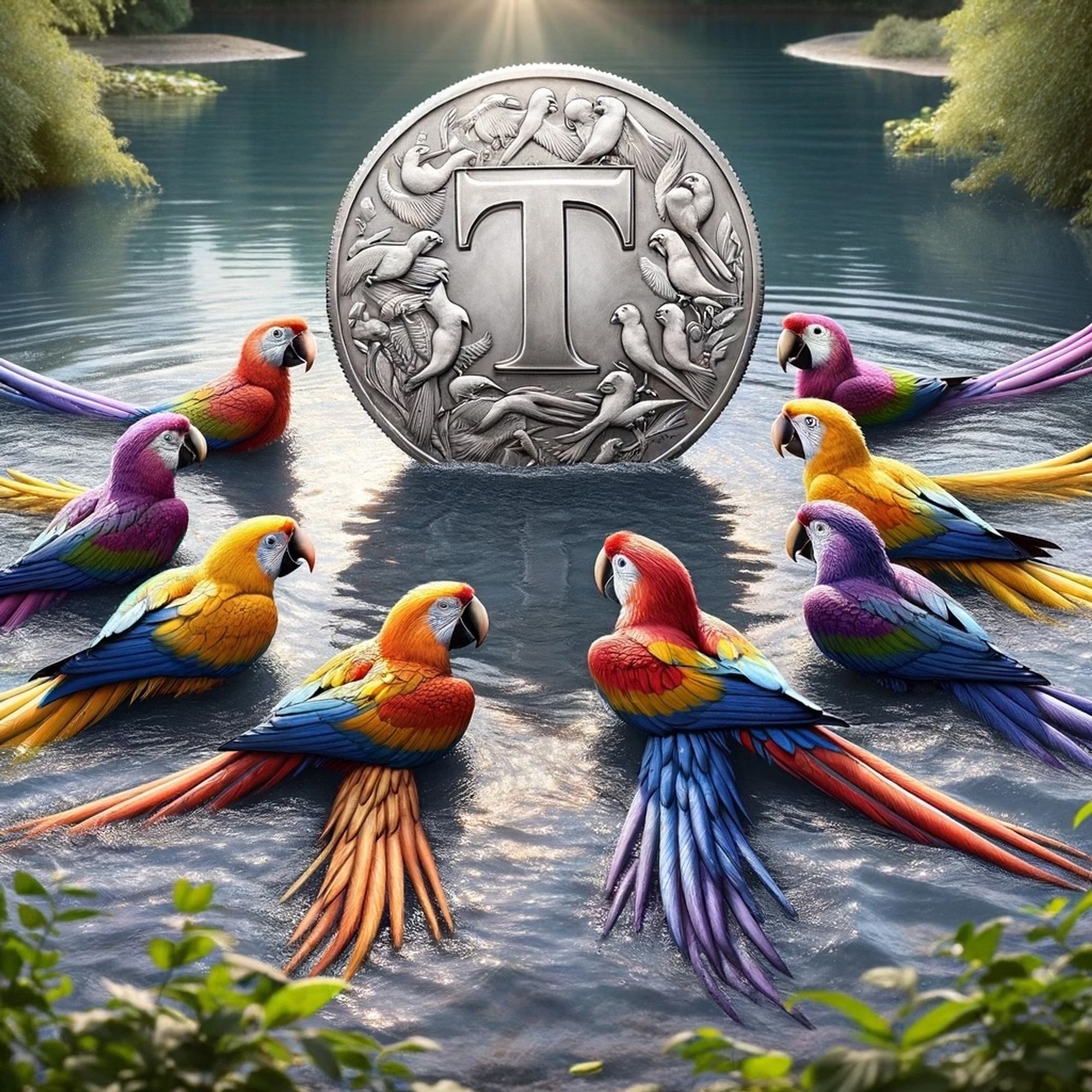 Parrots are wading into the delta and the debt default debate surrounding a trillion-dollar coin. 

A Trillion Dollar Coin, Really?
The constitutional basis for the Treasury’s seignorage power to mint coins stems from Article 1, Section 8, Clause 5 of the U.S. Constitution, which gives Congress the power:

Unlike the useless penny, or nickel for that matter, the trillion dollar coin is a very useful way to fix the Federal Reserve’s balance sheet.

The coin isn’t worth a trillion dollars in metal, just like a paper dollar isn’t worth one dollar of paper. Only Congress can spend money. The Federal Reserve is where dollars are born, like when banks make loans, and where dollars die when you pay your taxes.

Thirteen Keystrokes
If the Treasury deposited a trillion dollar coin ($1,000,000,000,000) at the Fed, then thirteen keystrokes would be made on a computer, and the Fed could continue paying the county’s bills and interest to the bondholders.

With fourteen keystrokes, the Fed could...