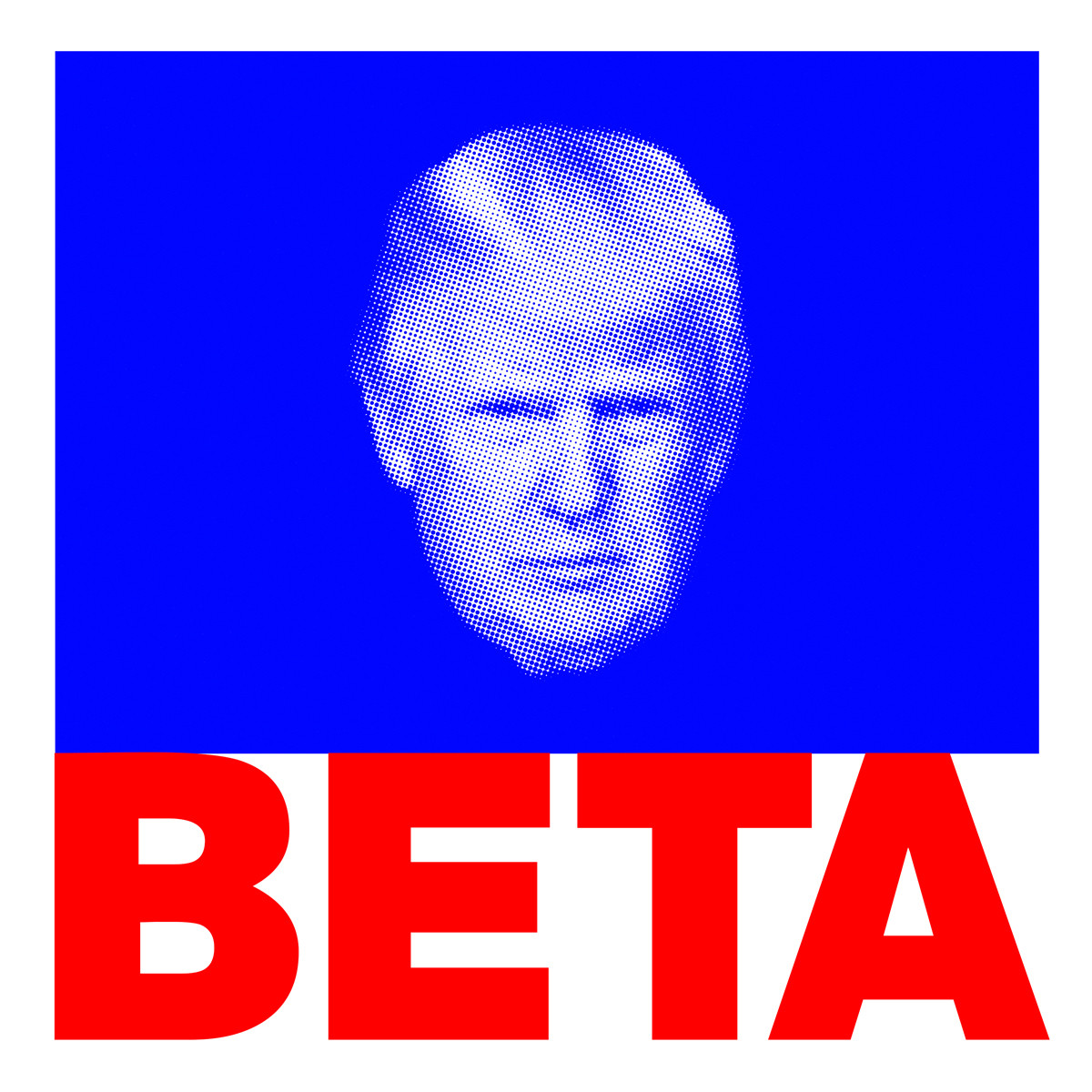 Image of Trump with the word BETA.

