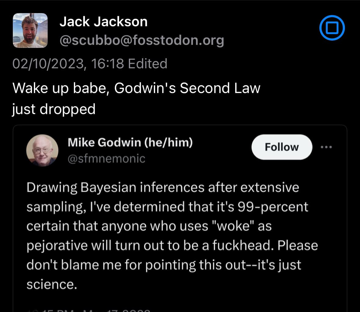 Explains  Godwin's 2nd Law.