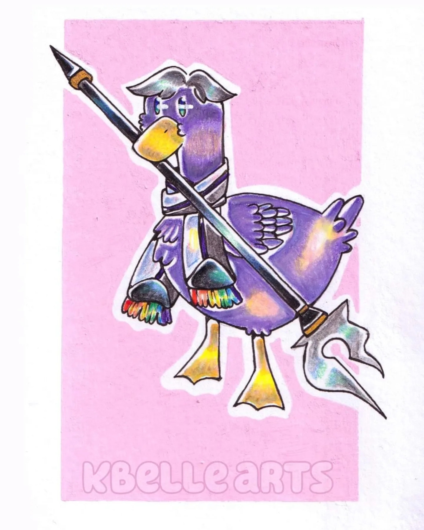 Purple Spear Goose belongs to my friend, Piet.