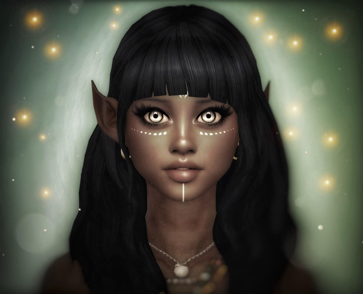 An elf made with the sims 4