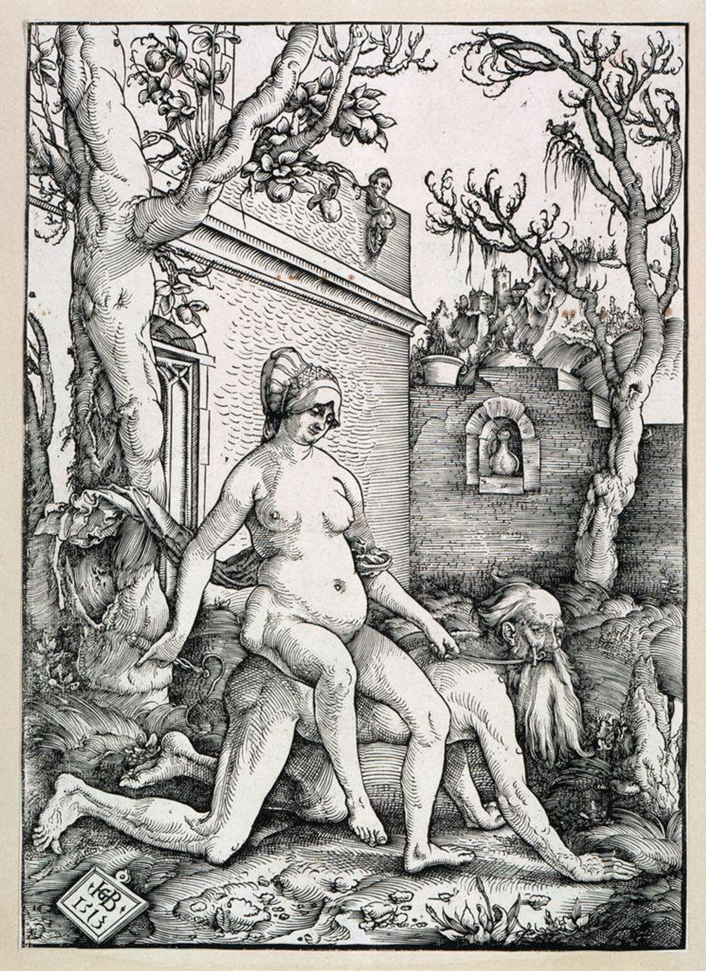 Hans Baldung Grien
Aristotle and Phyllis
1513
Woodcut, 330 x 236 mm
Germanisches Nationalmuseum, Nuremberg