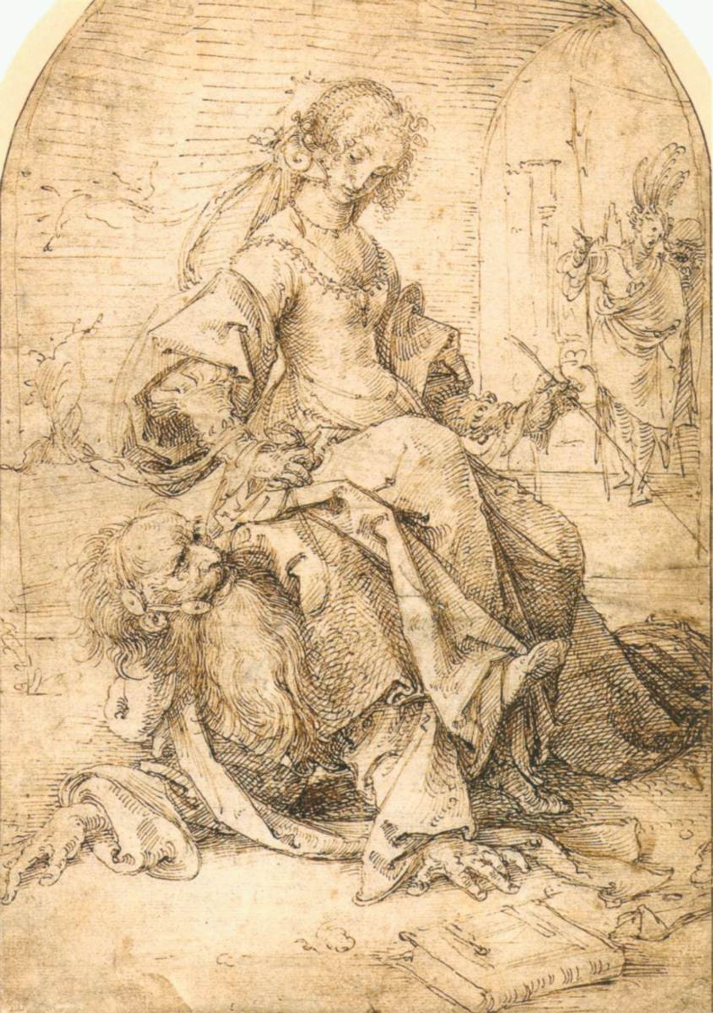 Jan de Beer
Aristotle and Phyllis
1515-20
Pen and brown ink, 275 x 191 mm
British Museum, London