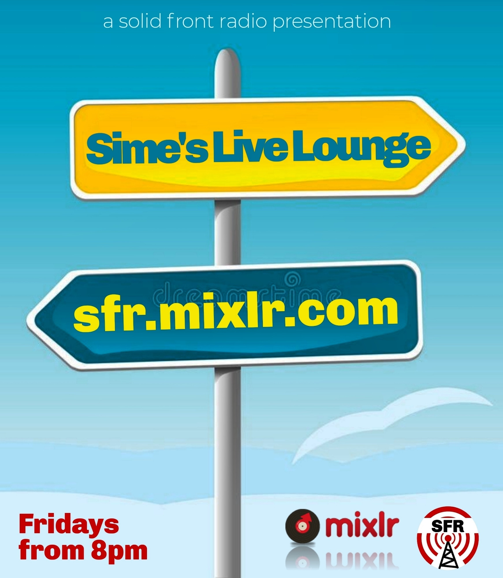 back on air tonight from 8pm, the Live Lounge on SFR, where YOU choose the tunes and the direction the show goes.
join me via sfr.mixlr.com or the Mixlr app.
requests taken from the start of the show.