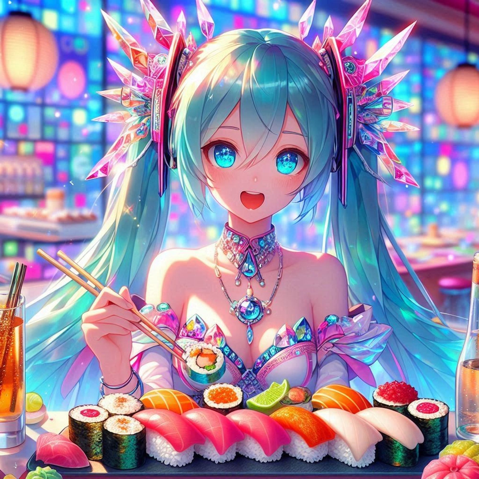 FreeCreation 2024061803
Background SushiShop. a female nigiri within Sushi
AIartwork SushiDay  HatsuneMiku