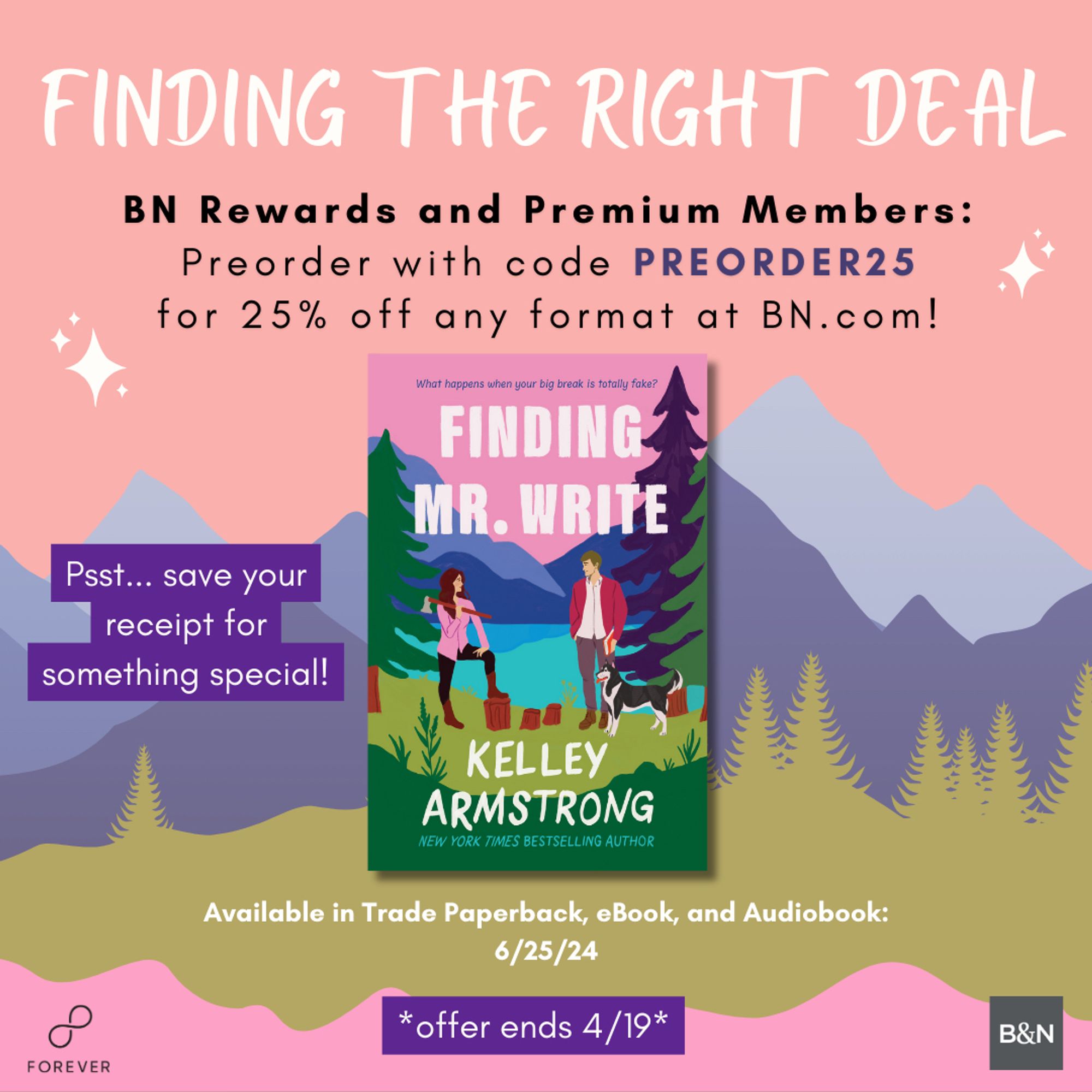 BN Rewards and Premium Members: Preorder with code PREORDER25
for 25% off at BN.com. The sale runs through 4/19.