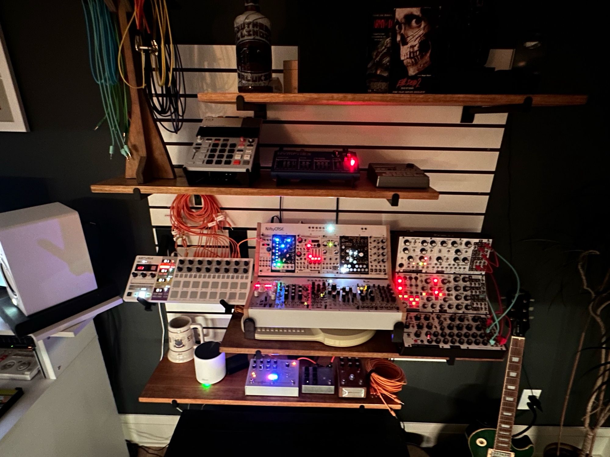 Matt’s wall of synths.