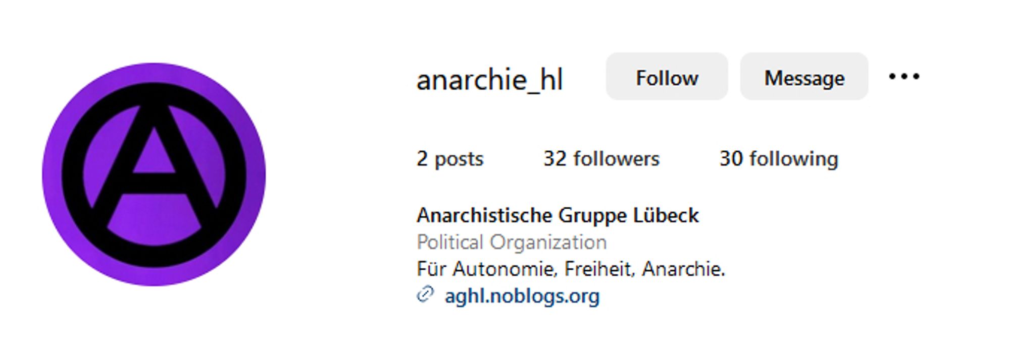 Der Kopf unseres Instagram Profils.