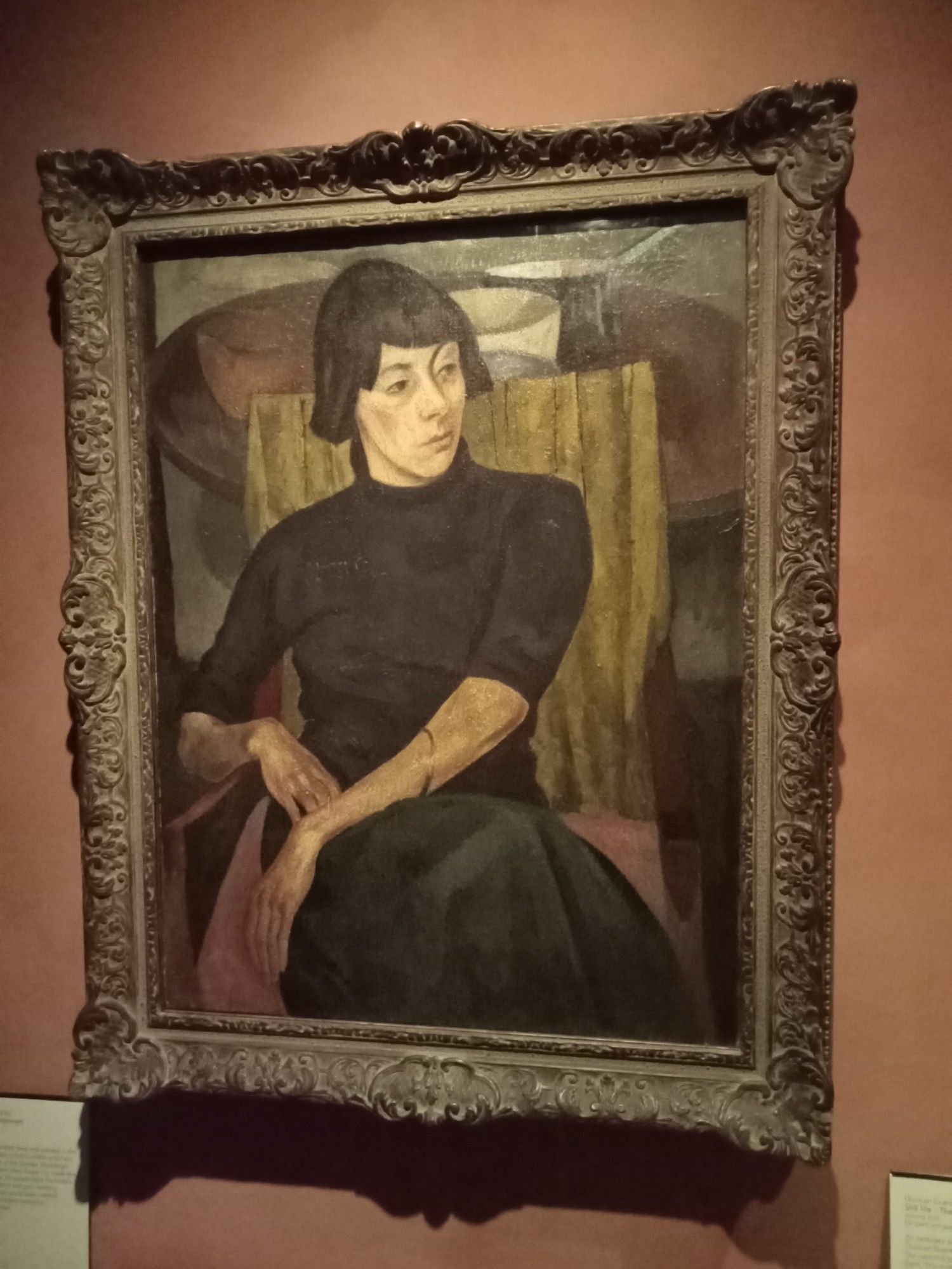 Roger Fry's portrait of Nina H in black