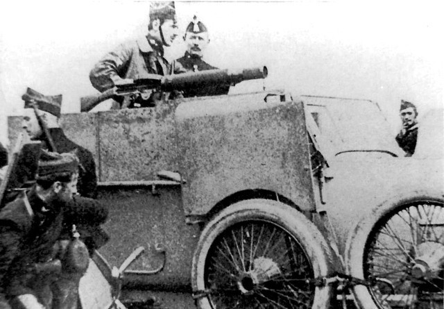 Since the retreat of the Germans from the vicinity of Paris has begun the Belgian Army has been heard from again. They have taken the field, and have been cutting German communications. This photograph shows one of their machine guns on an armored automobile in action. These guns have been used to great advantage, mowing down hundreds of German soldiers in the solid formation in which they fight. The gun can shoot about 700 shots a minute, and it is difficult for unprotected soldier to stand up before it.
The evening herald., September 22, 1914
https://chroniclingamerica.loc.gov/lccn/sn99063812/1914-09-22/ed-1/seq-1/