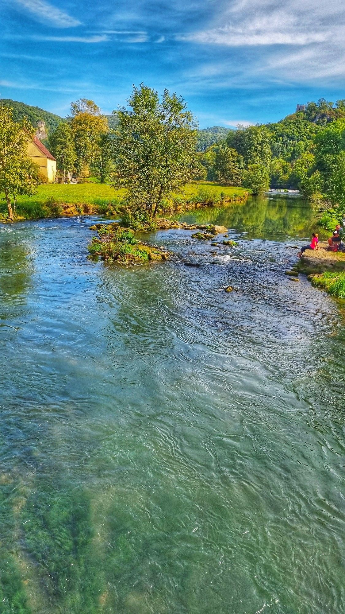 Bild von der Wiesent in der Fränkischen Schweiz.