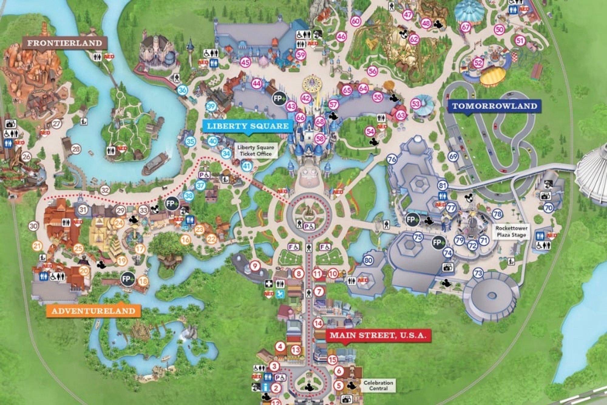 Disneyland map