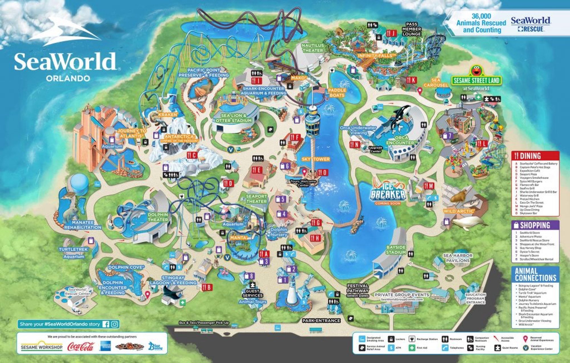 Seaworld map