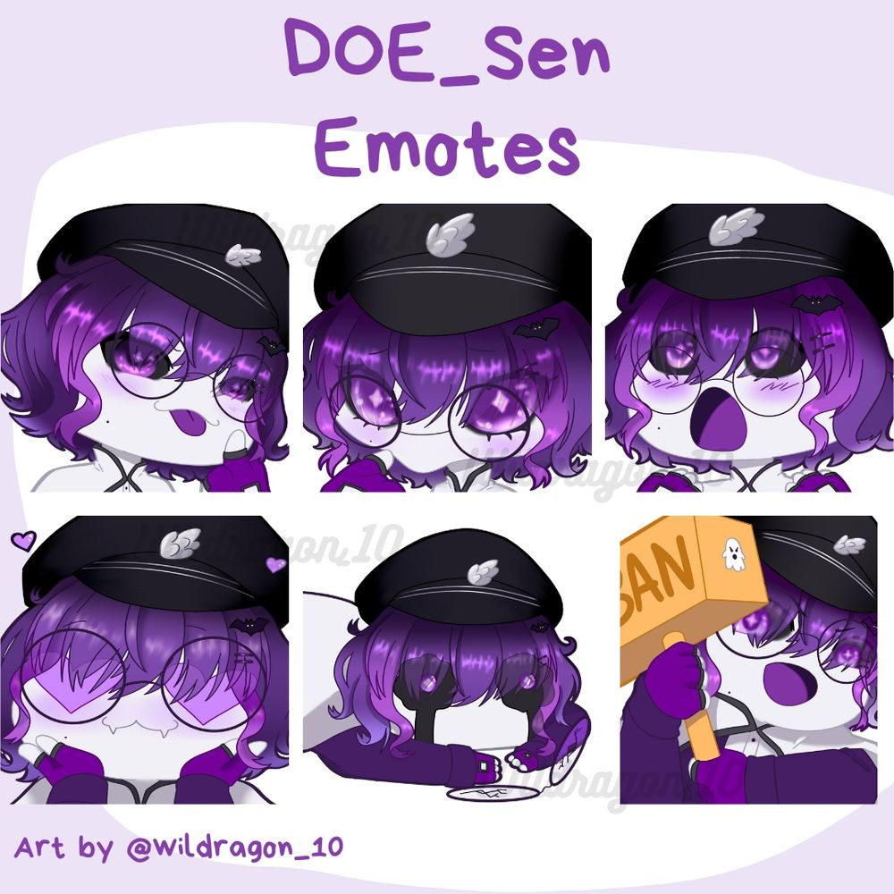 DOE_Sen 6 pack emote commission 