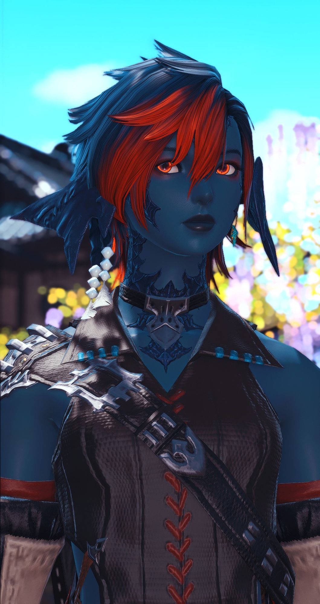 photo of Yesui, a Xaela au ra, in FFXIV