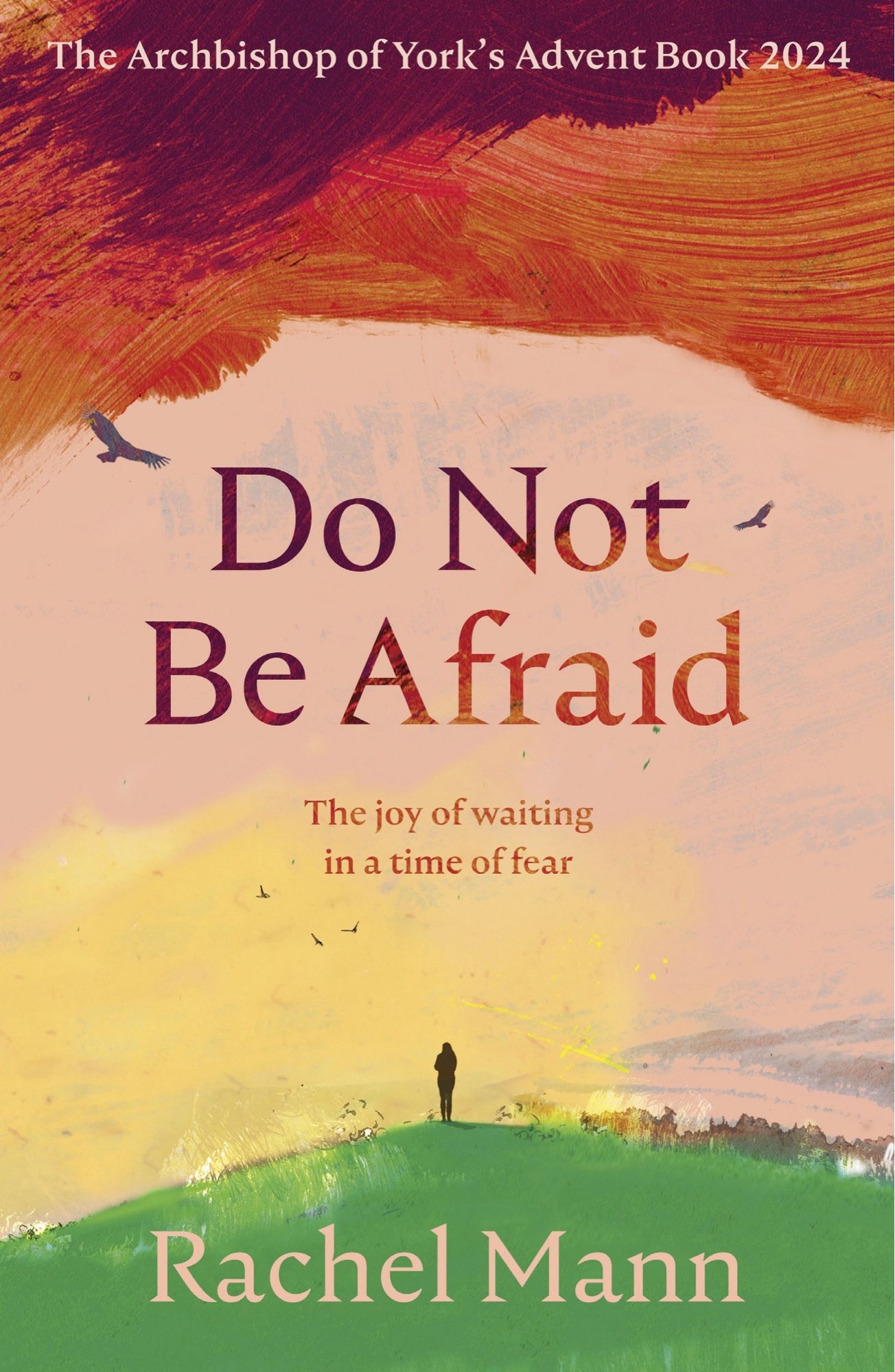 Cover of Do Not Be Afraid (Archbishop of York’s Advent Book 2024) by Rachel Mann, featuring a figure on a hill looking into the light.