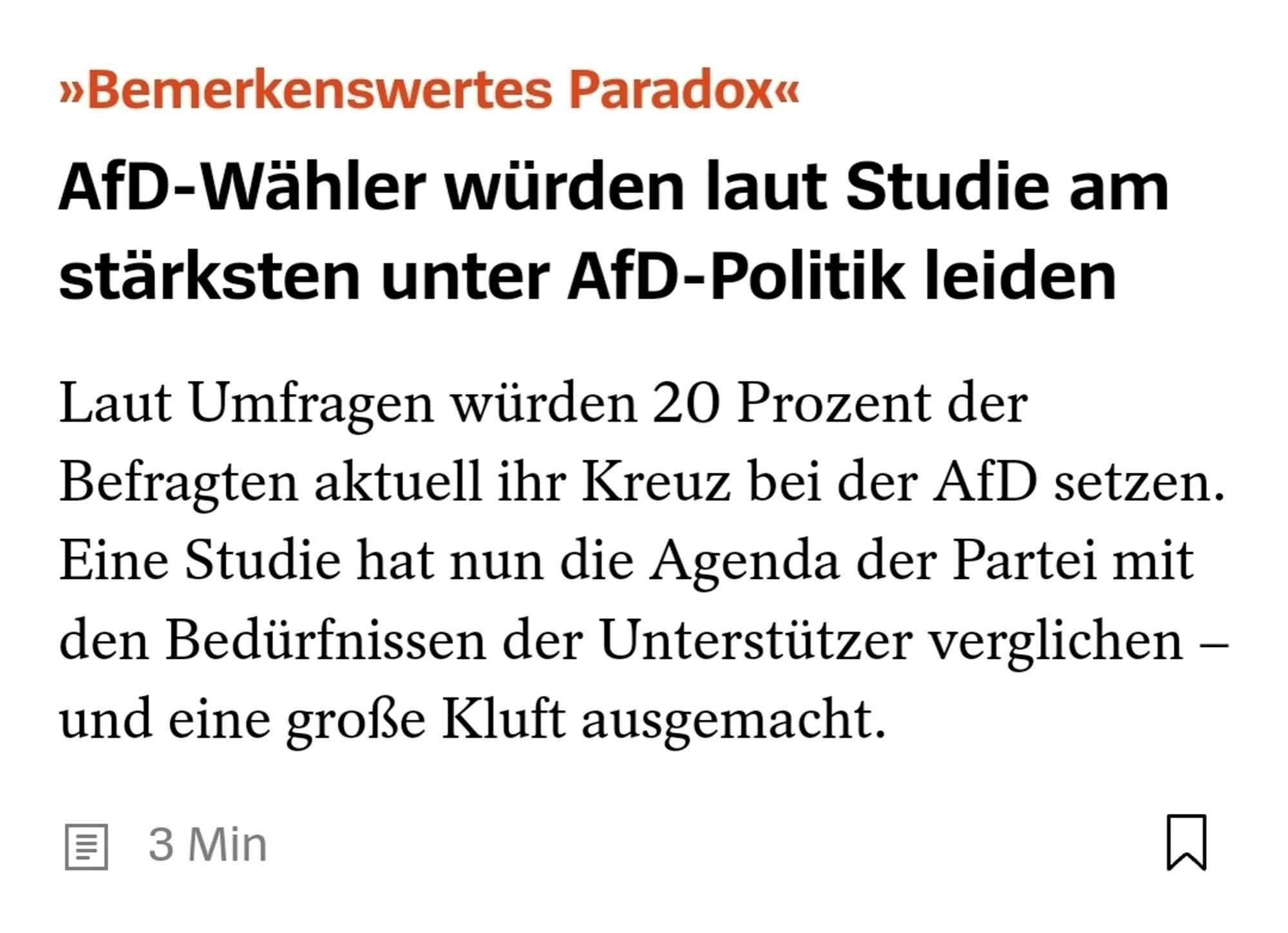 Afd Wähler würden unter afd am meisten leiden