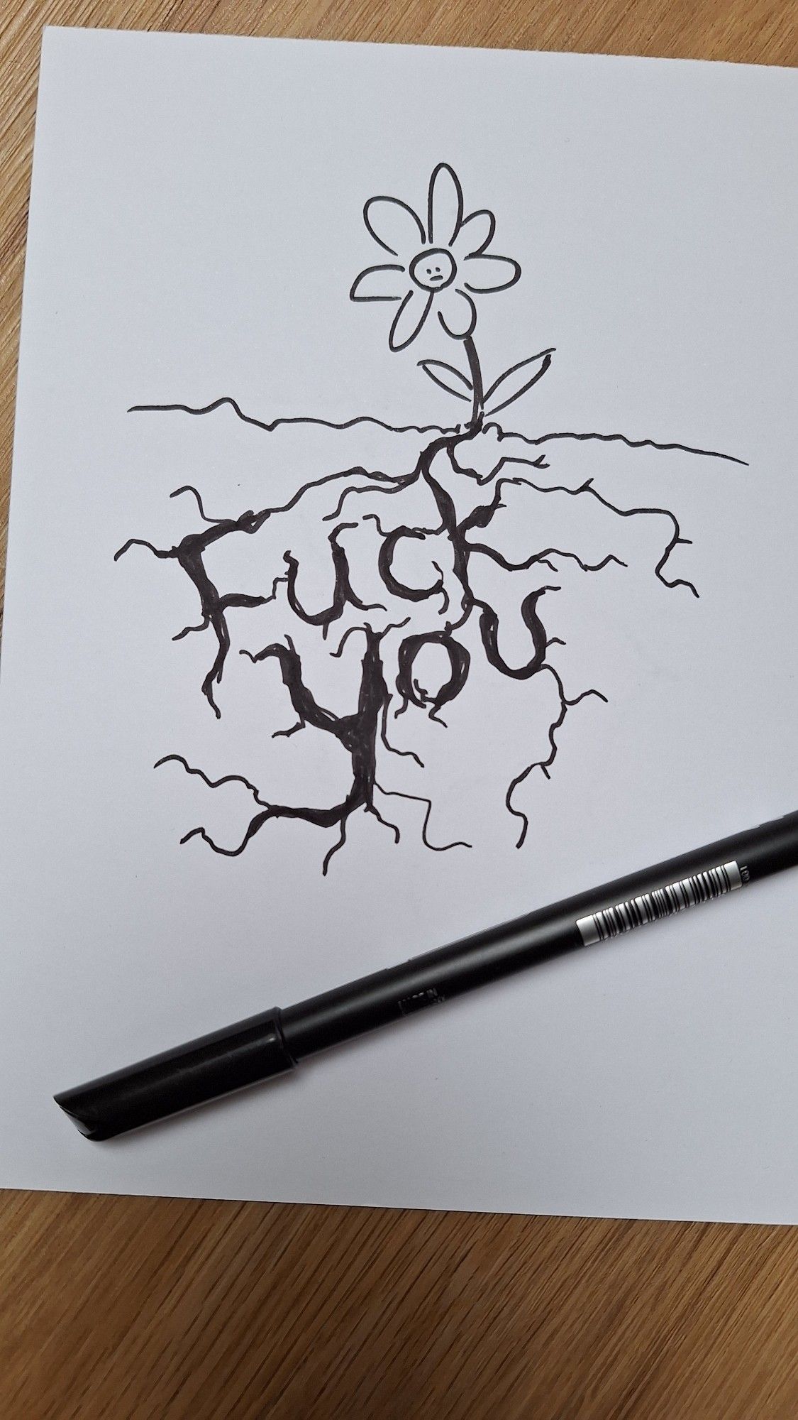 The root says fuck you