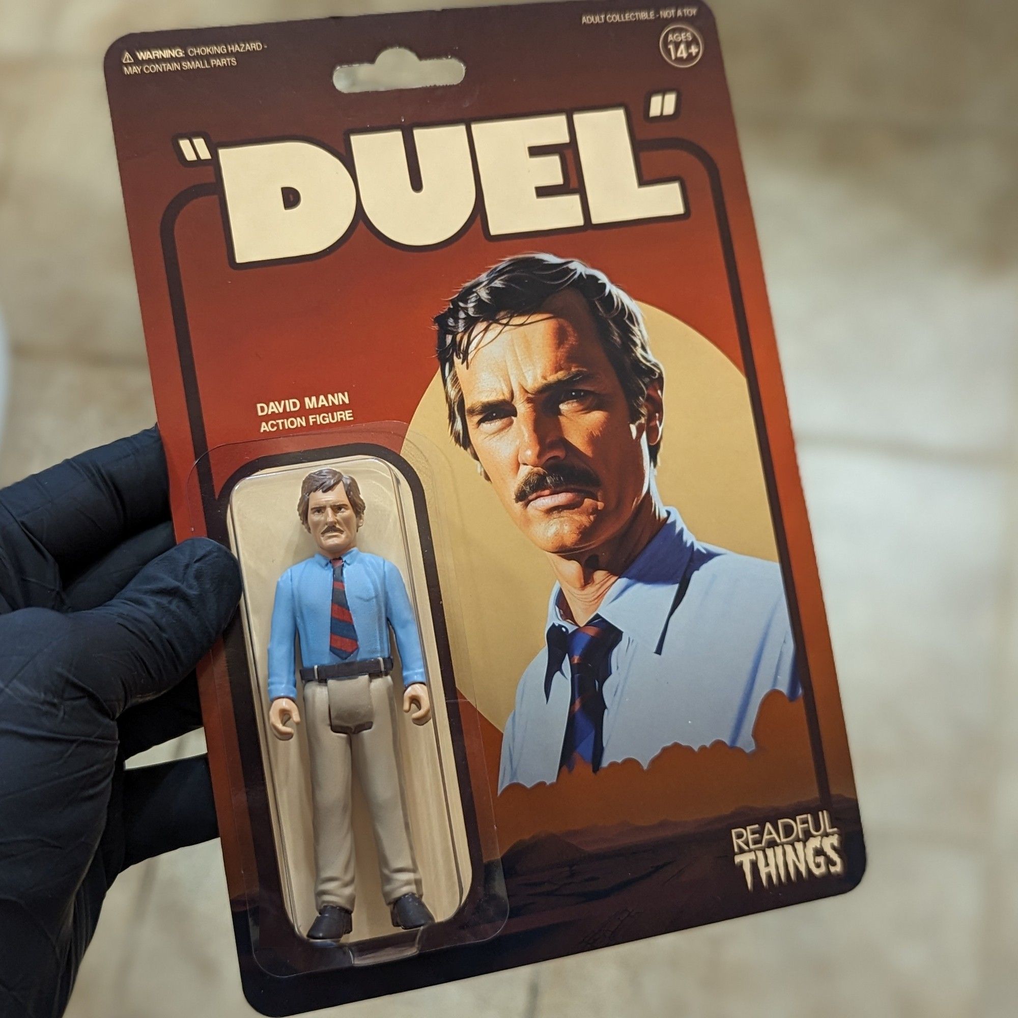 It's a Duel action figure art piece of Dennis Weaver