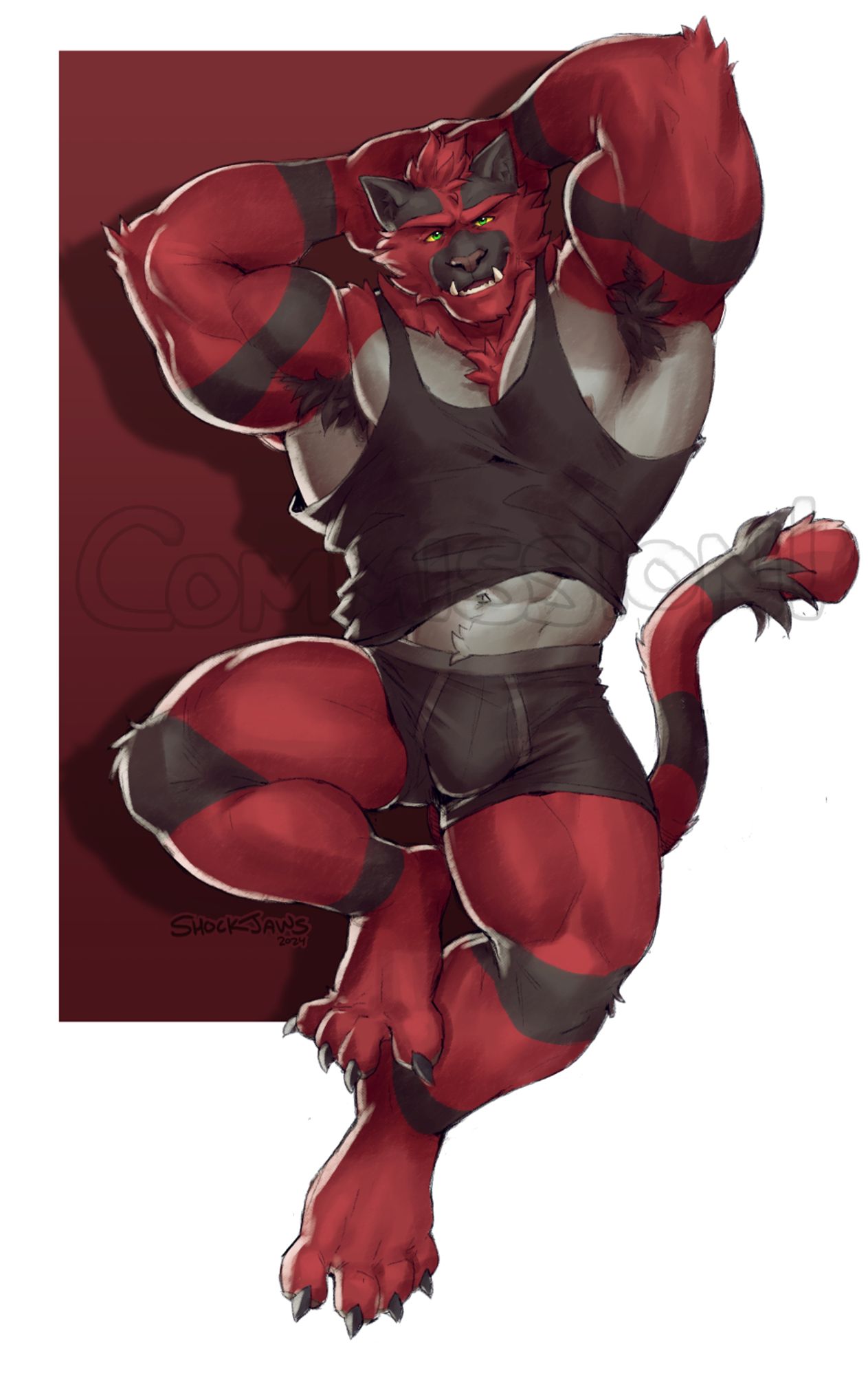 pits i mean armpits i mean two hairy armpits i mean incineroar's hairy armpits i mean an incineroar oc [🎨]