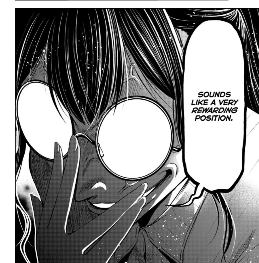 Yukiko Hayashi: "Sounds like a *very rewarding* position."

Grand Blue - Chapter 90