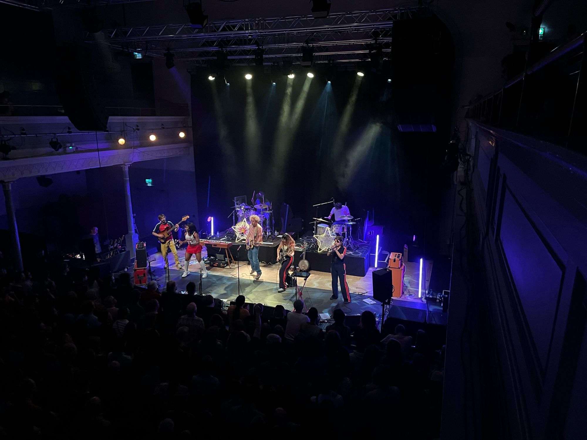 Gig shot from the upper level of the Queens Hall.