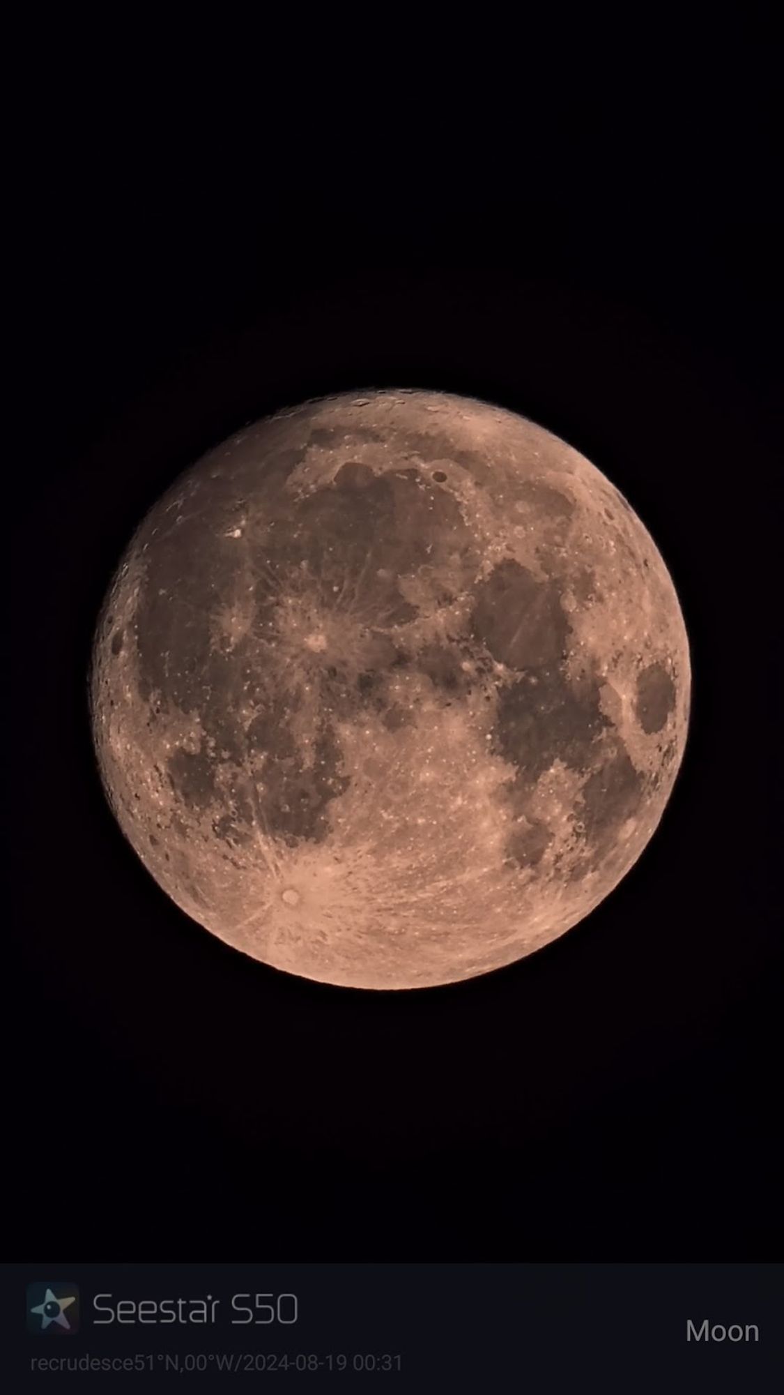 A photograph of the Moon