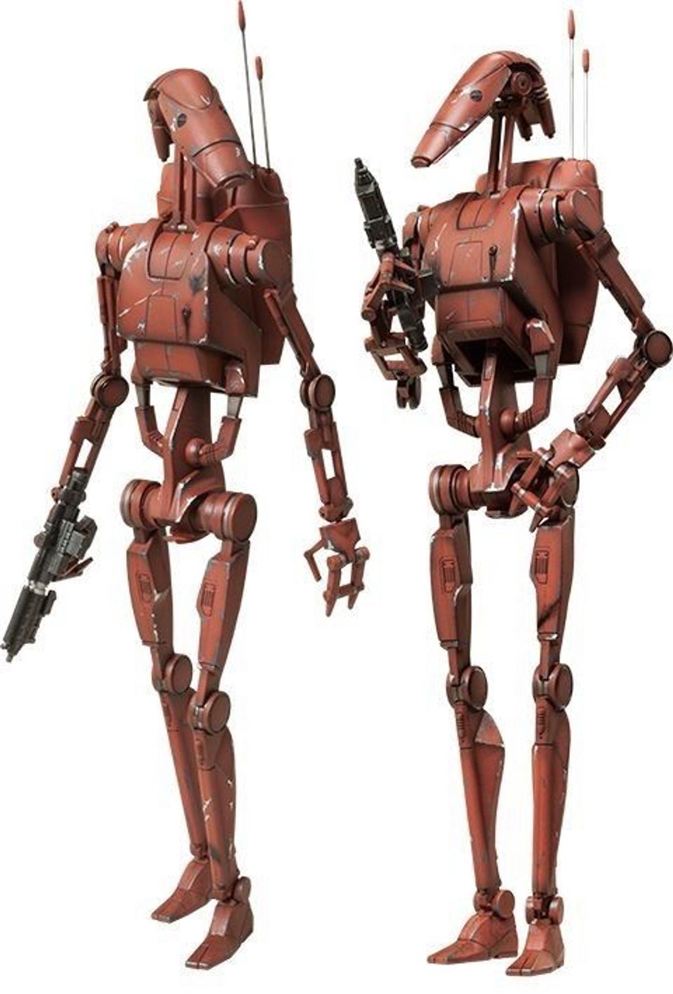 Battle droids from the Star Wars prequels