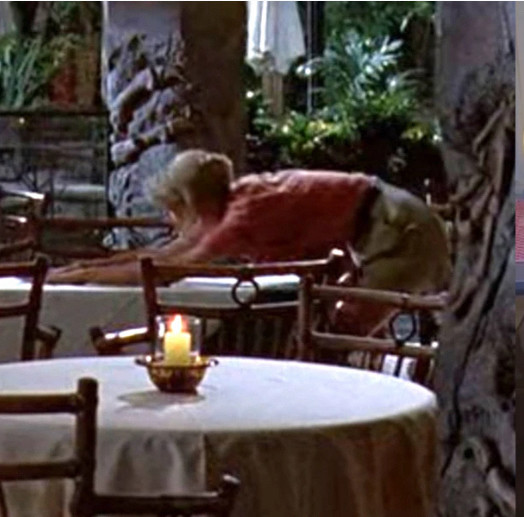 Ellie Sattler’s weird sit from Jurassic Park. Should be a gif