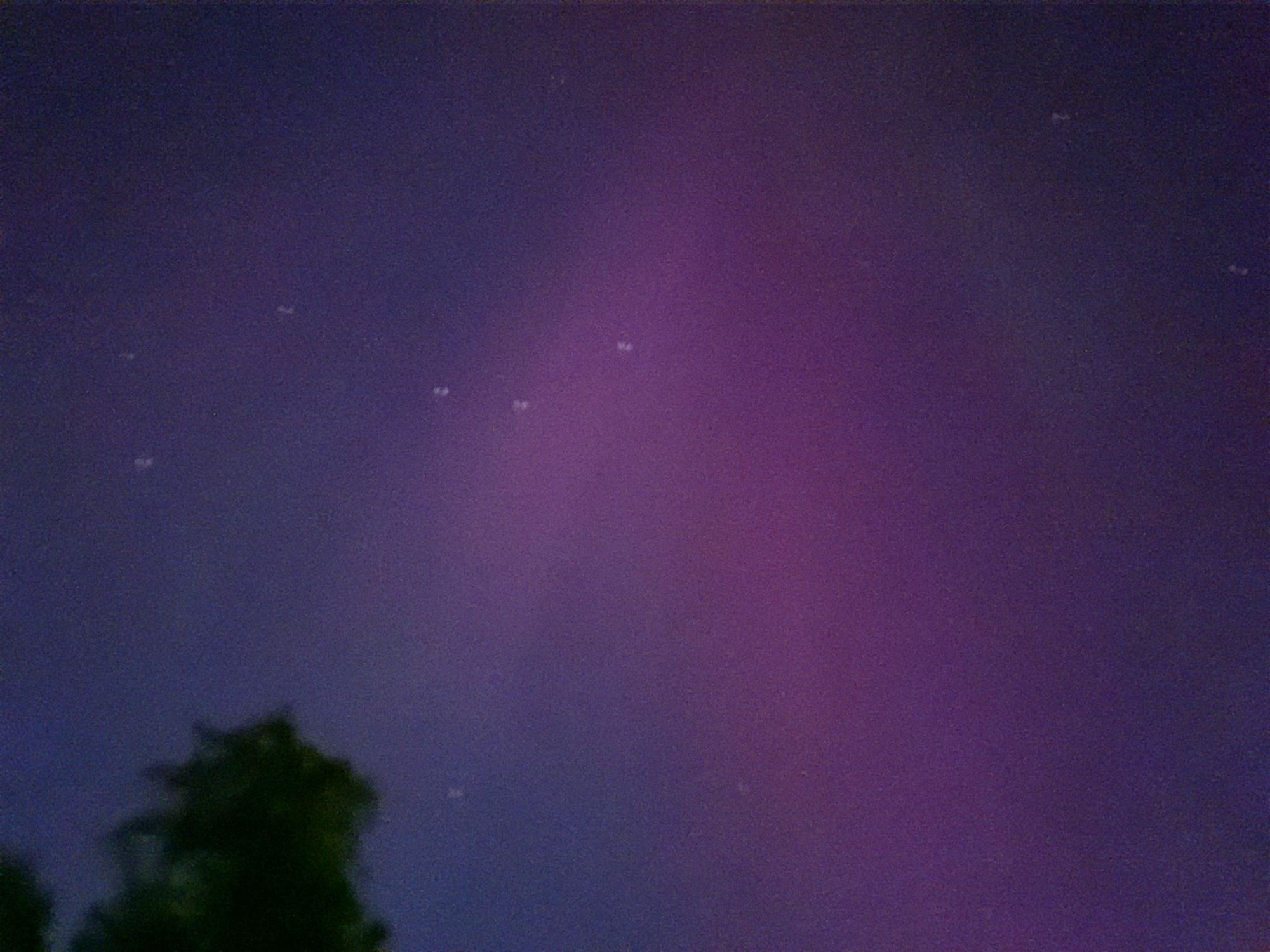 Aurora borealis from Salem, Oregon