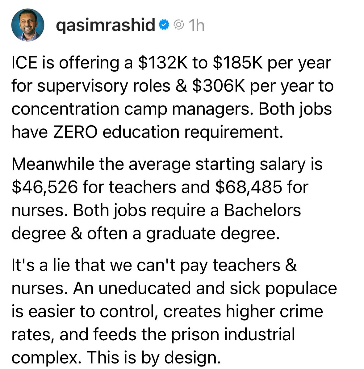 Paying Gestapo more than teachers
