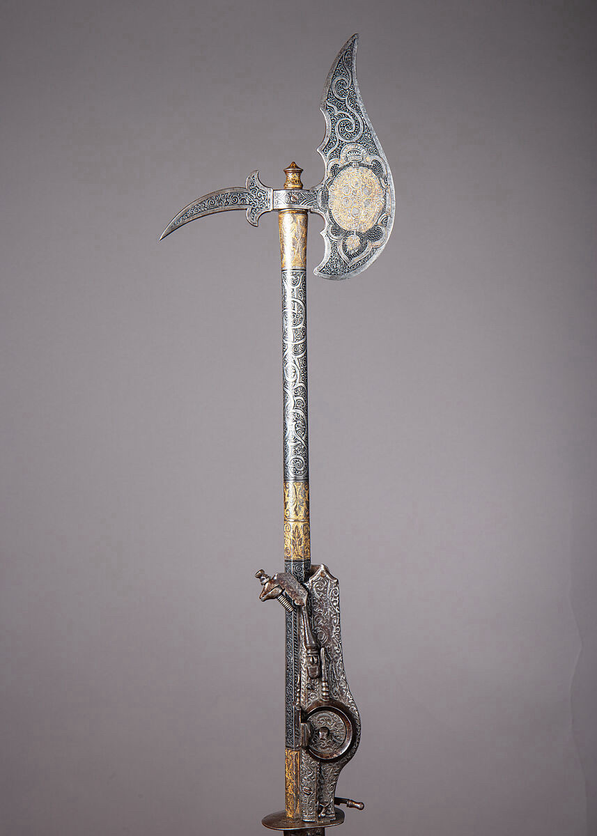 1500s era pistol Hanson into a decorative axe. Owned by grand duke Ferdinand 1 de Medici. Photo courtesy of The Met Museum