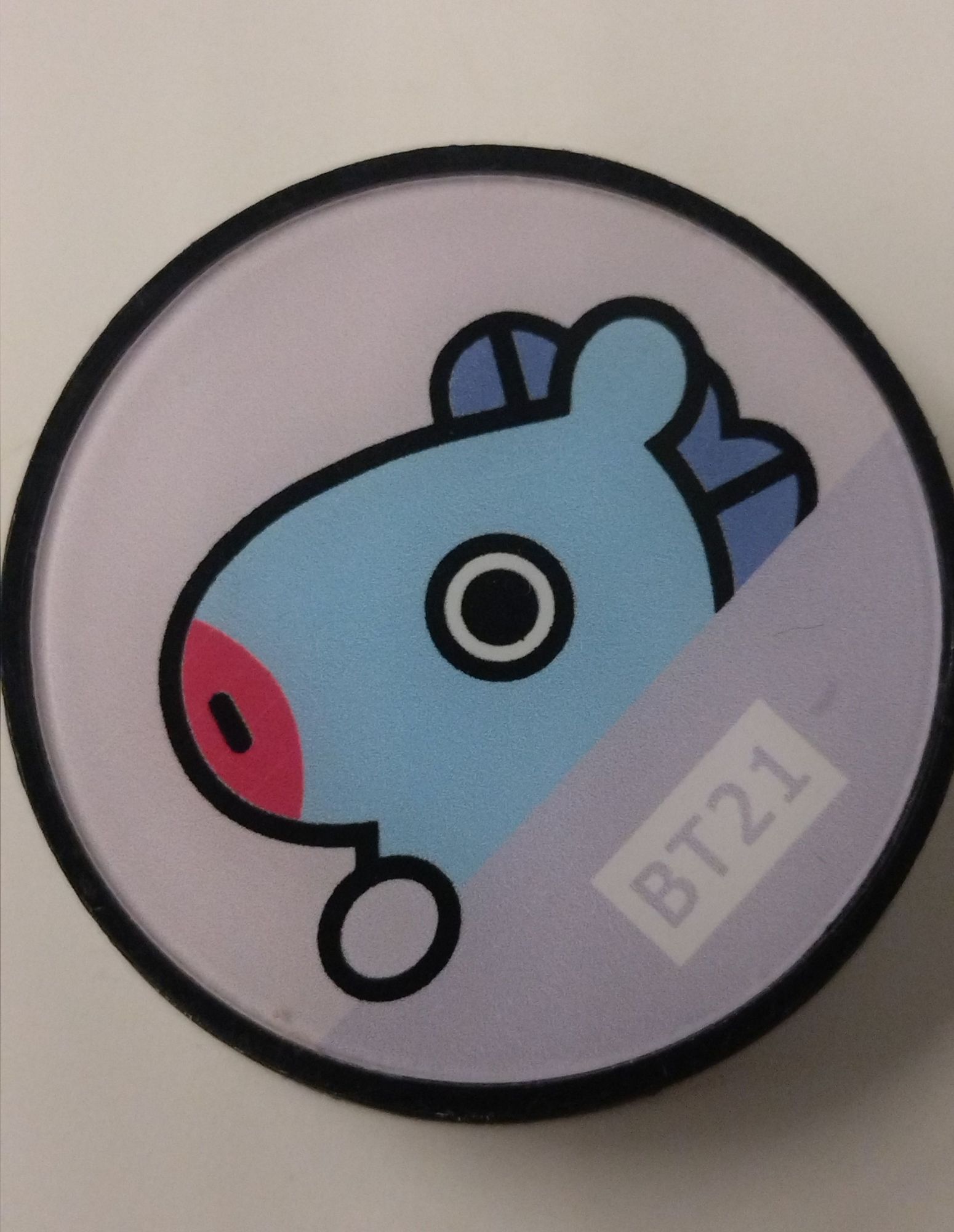 Phone grip with BT21 Mang - original version with the horse mask