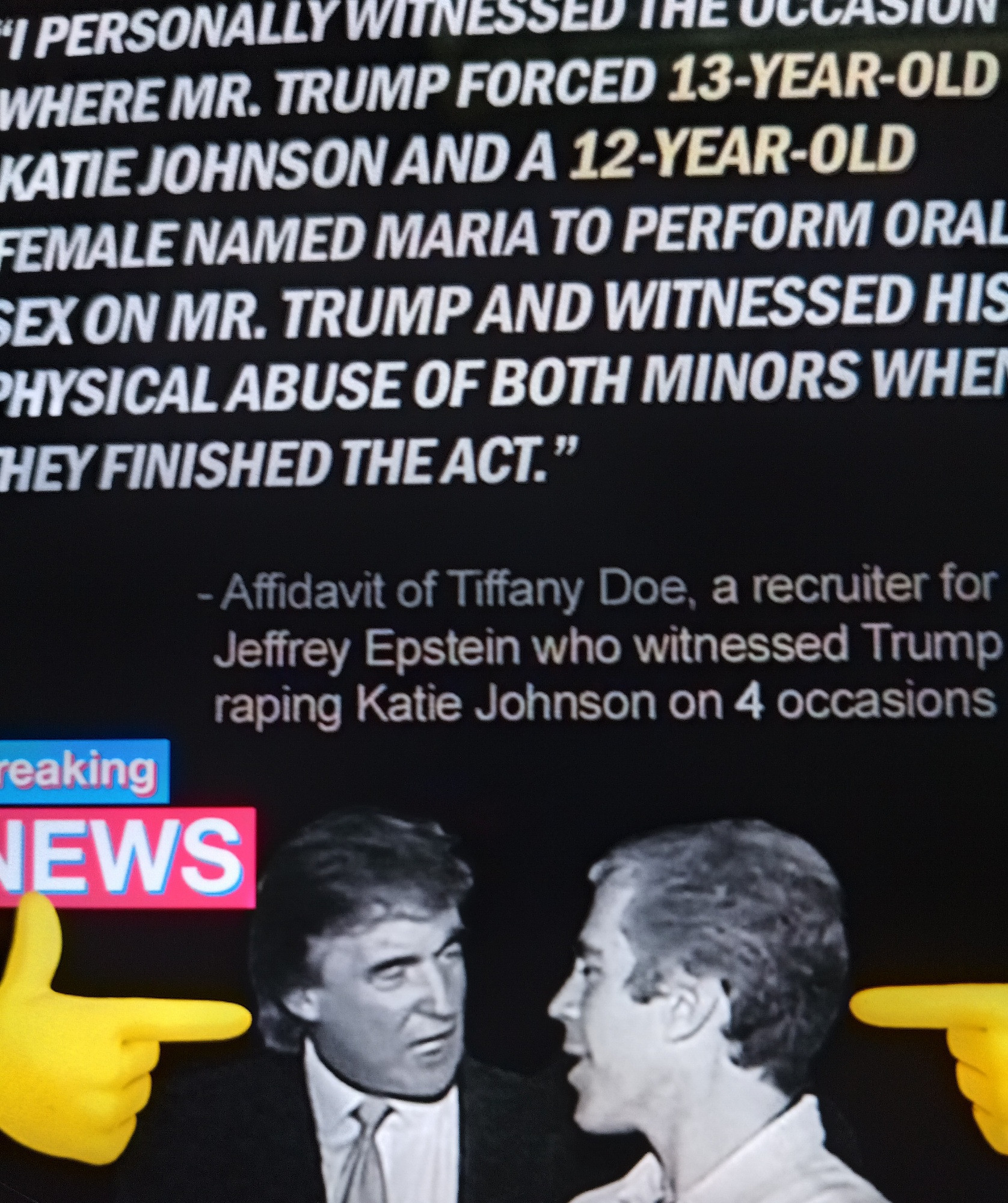 Trump and Epstein 