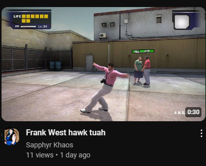 Frank west hawk tuah