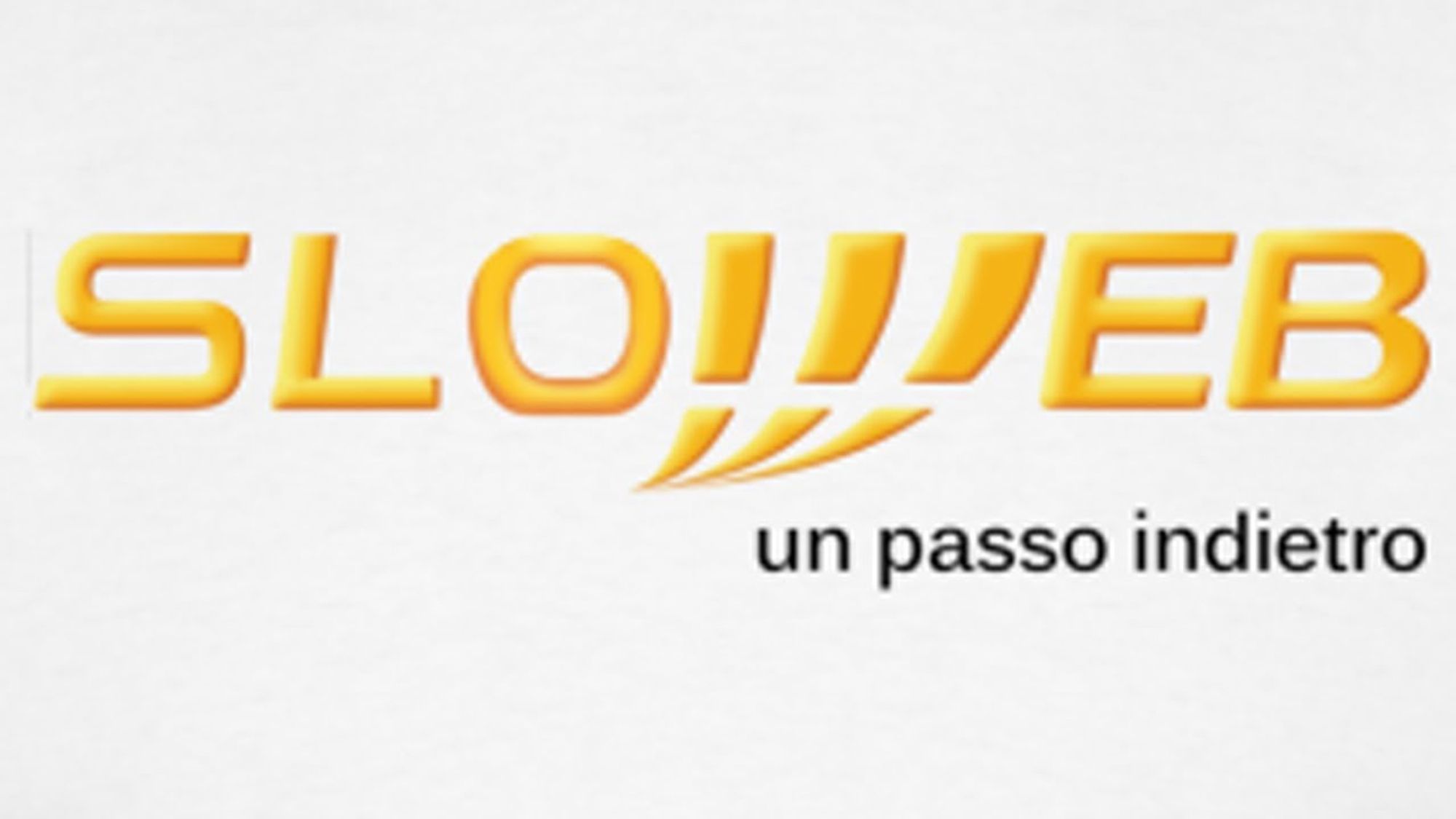 Logo Fastweb ma modificato con "Sloweb: Un passo Indietro"