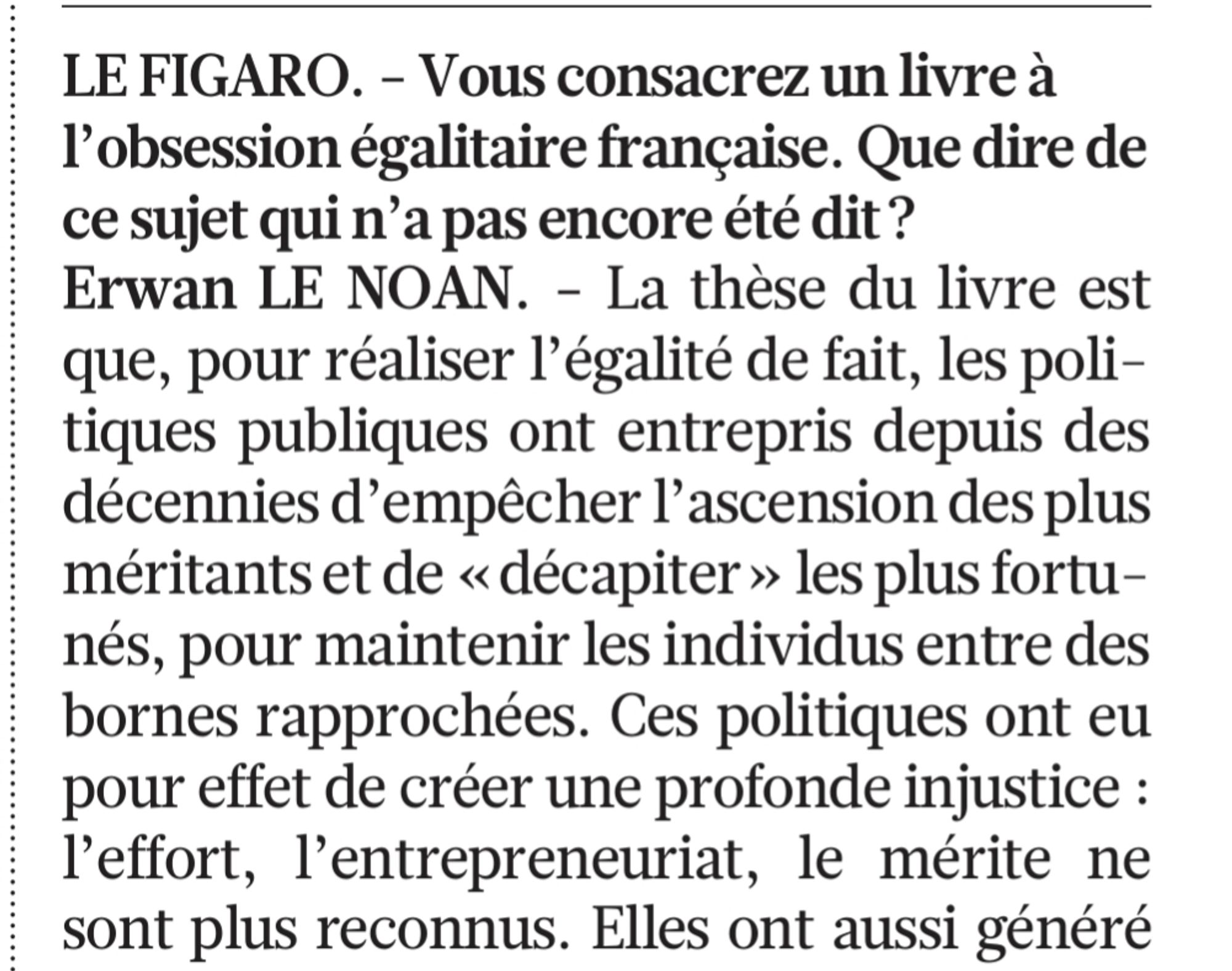 Un privilégié râle dans le Figaro qu'on en veut aux privilégiés dans ce pays scrogneugneu