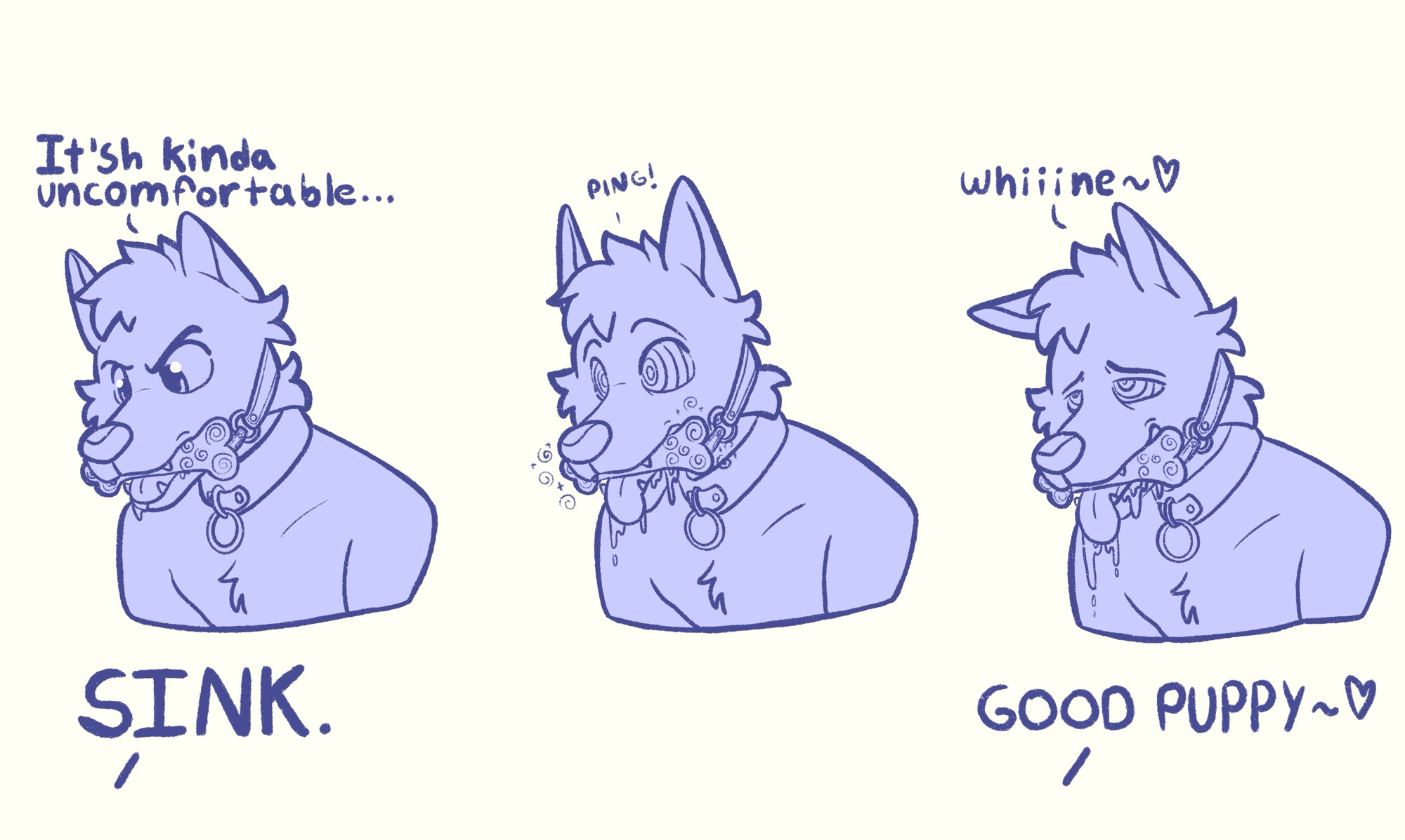 Hypno gag sequence ych example