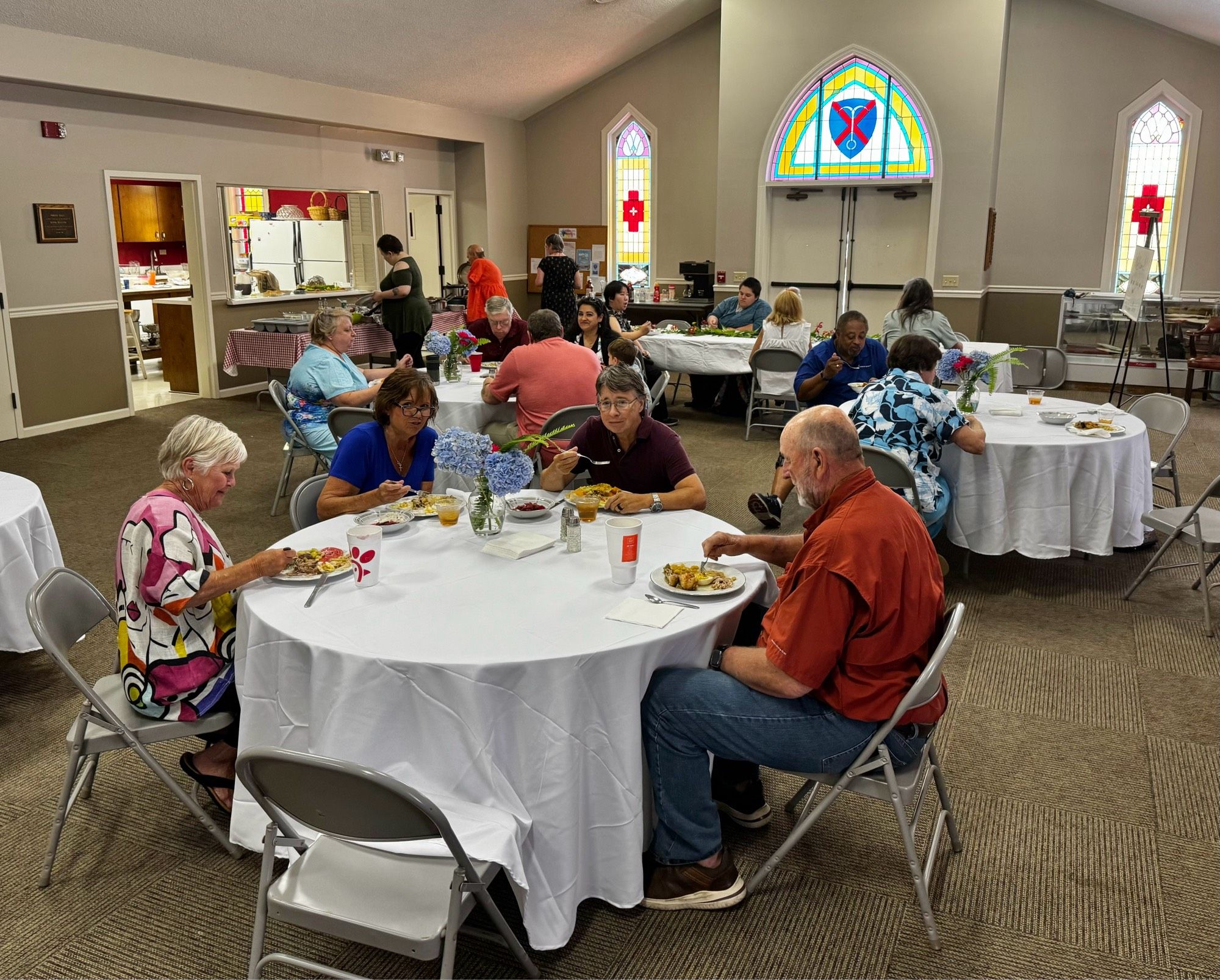 2024 lunch in the parish hall