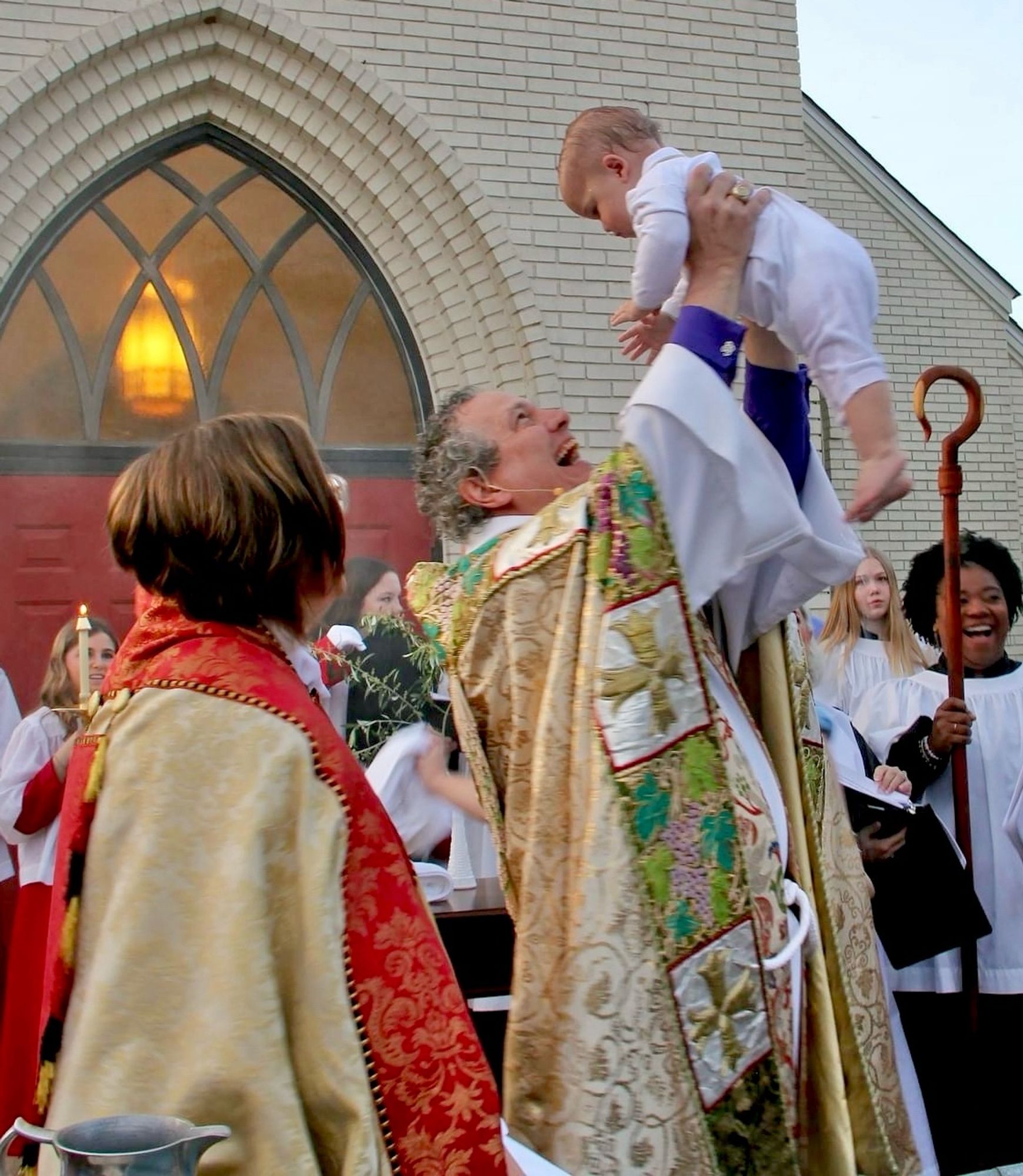 A newly baptized member of the Body of Christ on Easter at St. Anne’s in Tifton, GA.