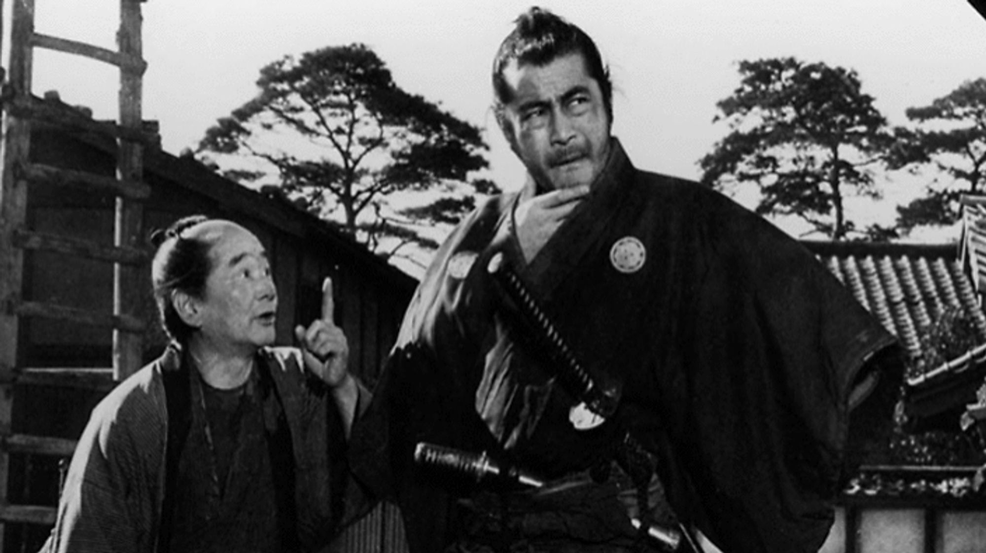 Image
Toshirô Mifune as Sanjuro Kuwabatake (the samurai) from Akira Kurosawa's "Yojimbo"

He's scratching his chin thinking about how to gain from this situation making the best of both sides