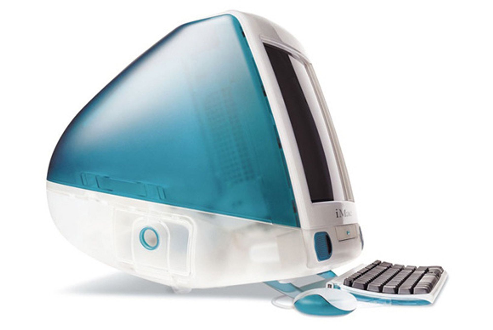 Clear turquoise iMac