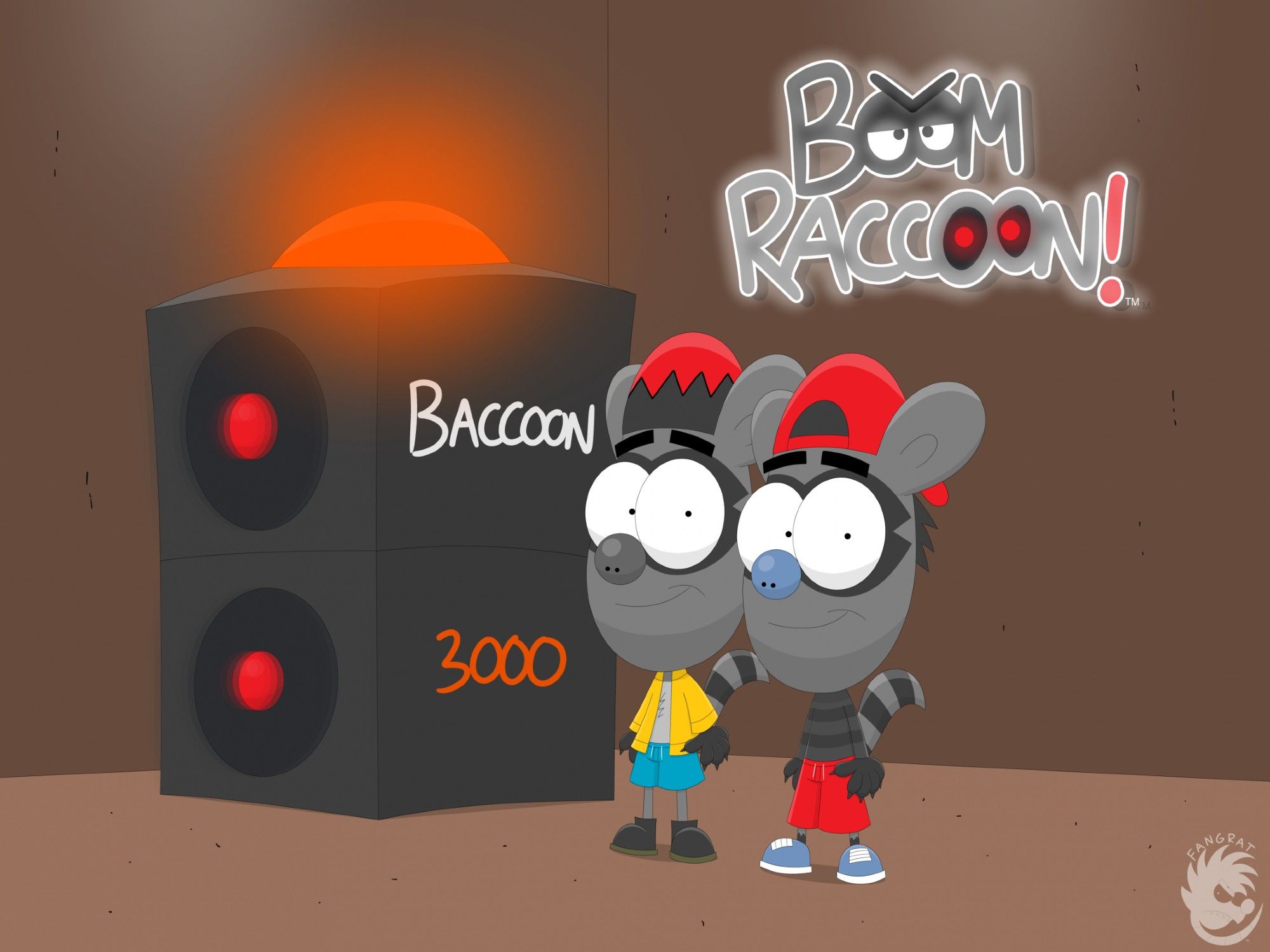 BoomRaccoon! (February 2019)

This pic saw the introduction of a self-aware boombox; "Baccoon 3000" (the predecessor to "Slingy 2").