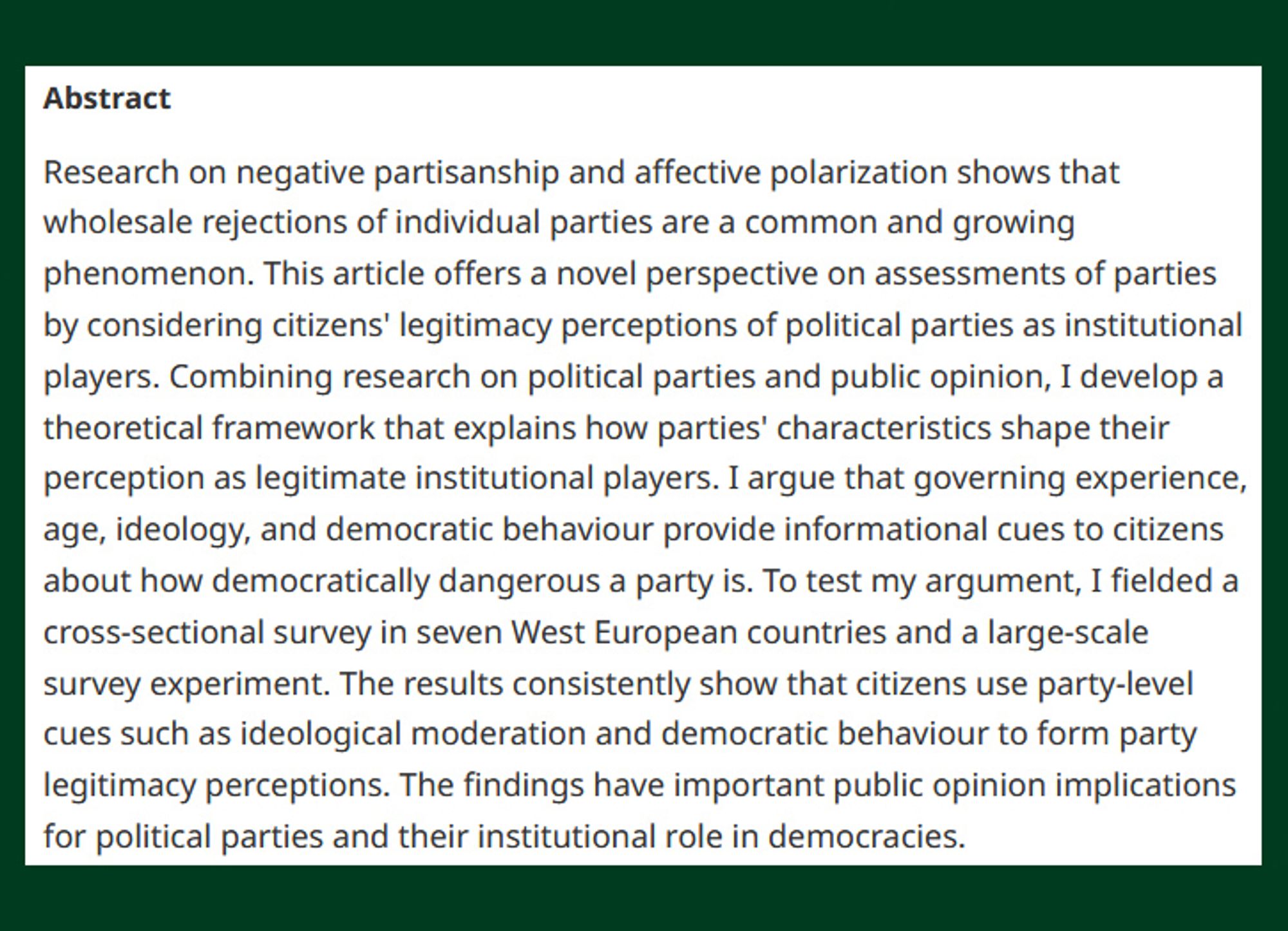 British Journal of Political Science abstract Kölln graphic